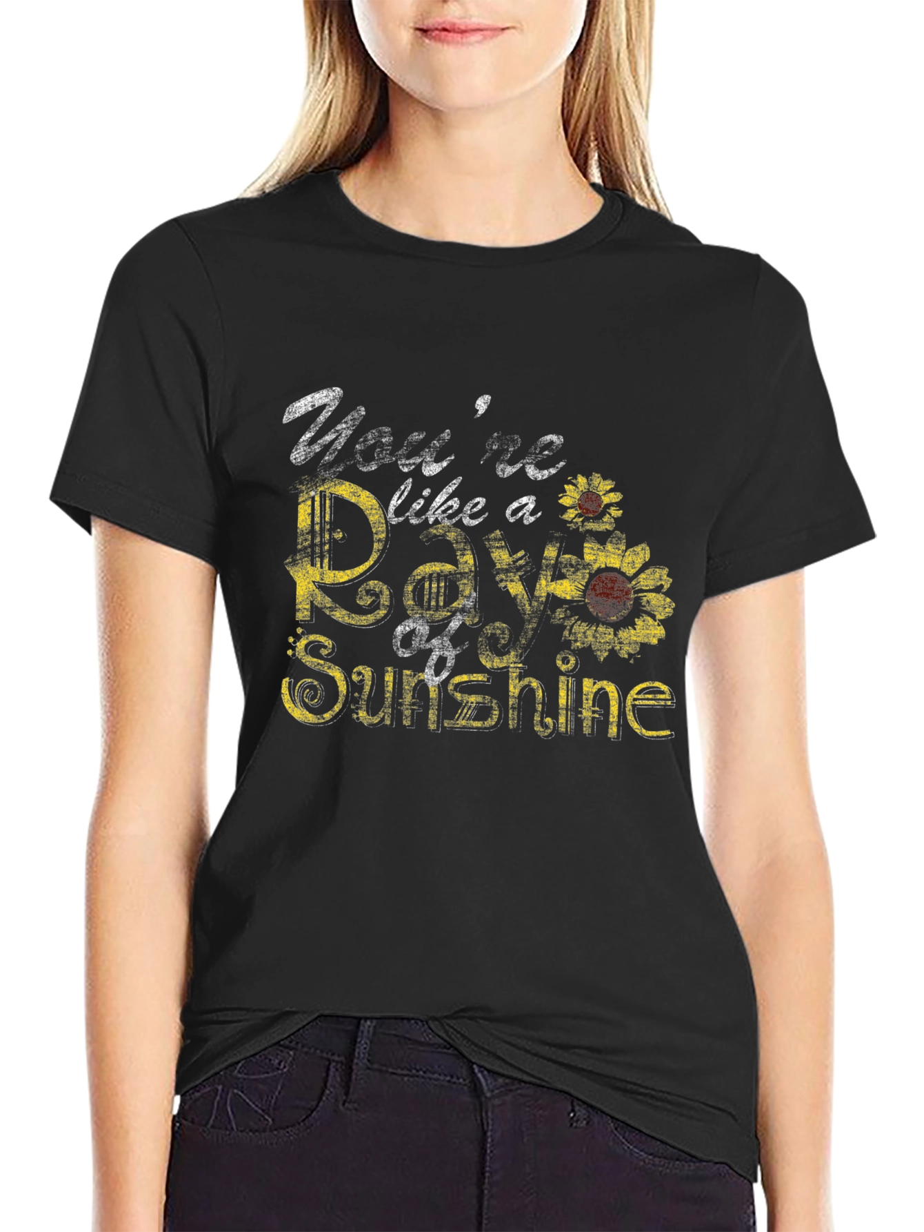Youre Like a Ray of Sunshine Sunflower Graphic Tee