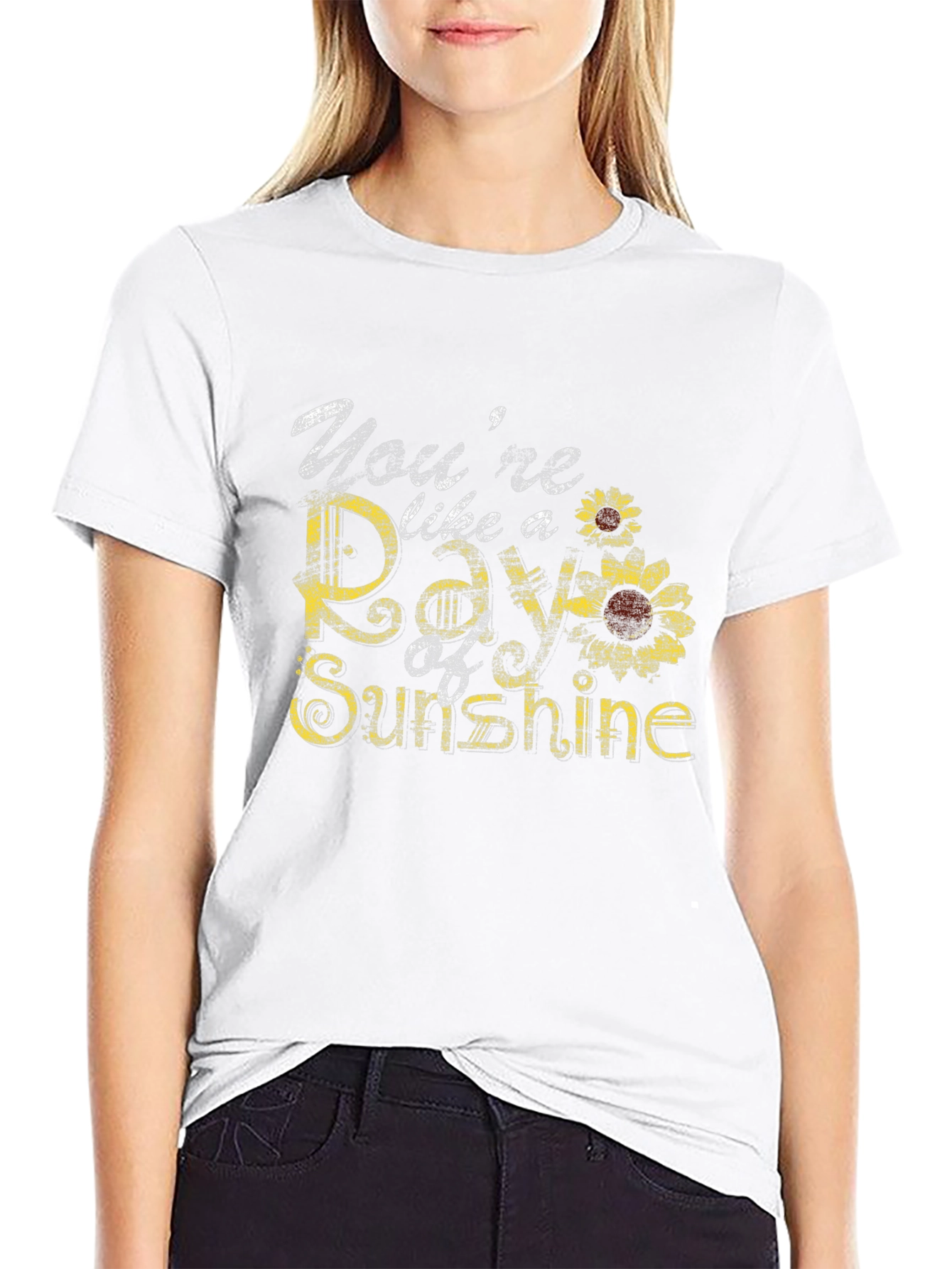 Youre Like a Ray of Sunshine Sunflower Graphic Tee