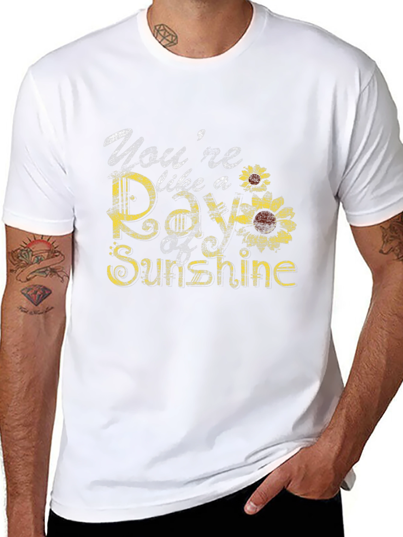 Youre Like a Ray of Sunshine Sunflower Graphic Tee