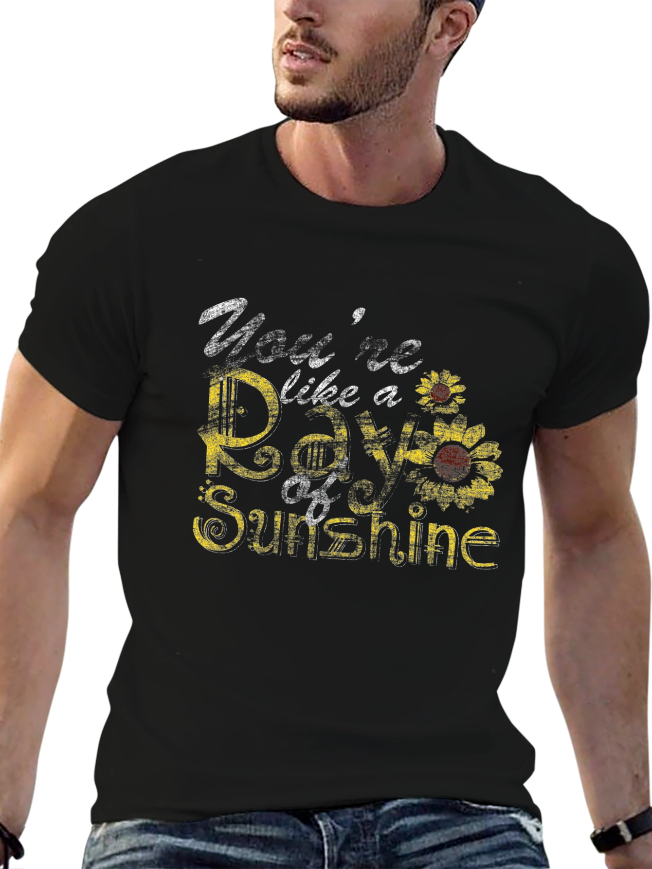 Youre Like a Ray of Sunshine Sunflower Graphic Tee