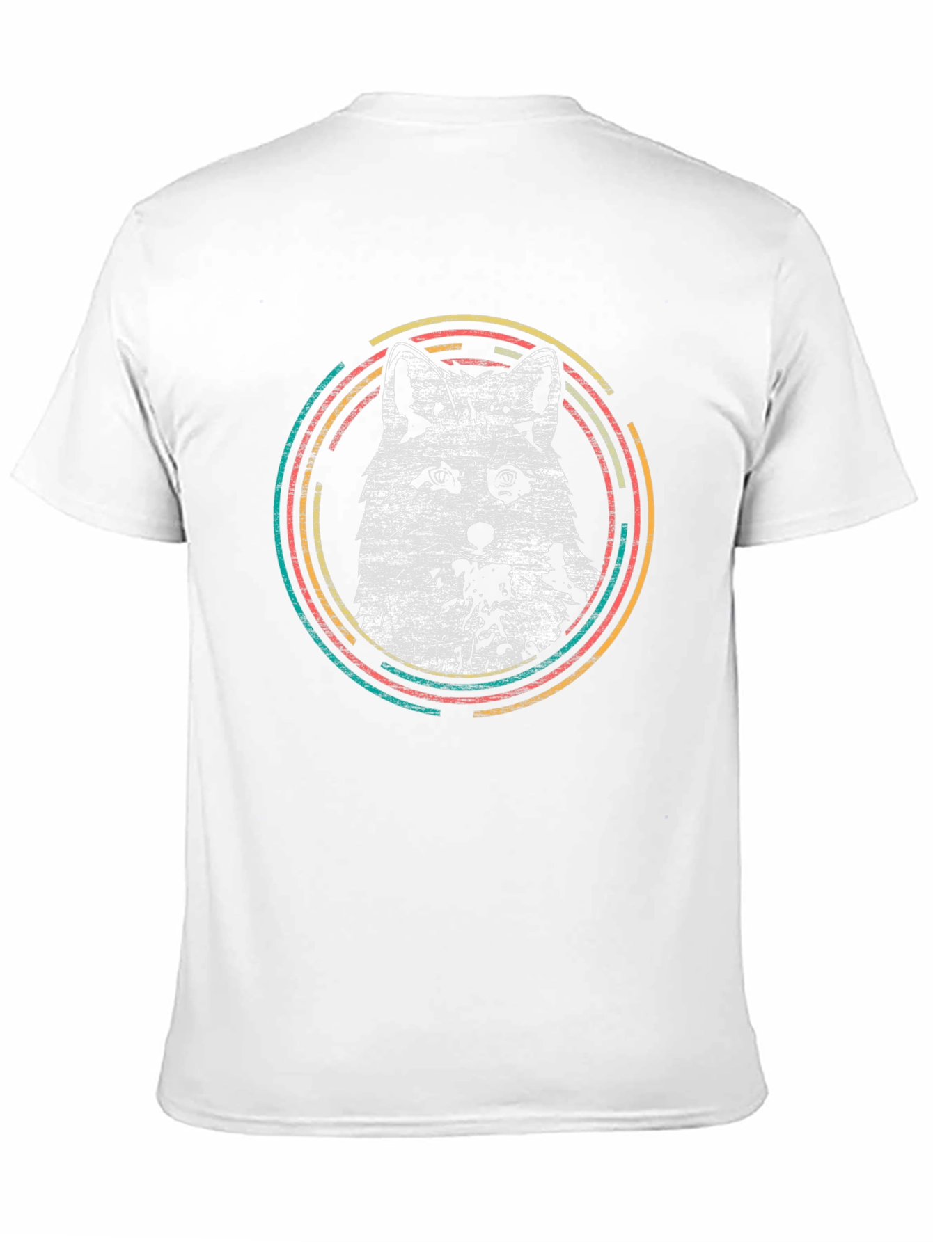 Retro Fox Graphic Tee - Mens Black T-Shirt