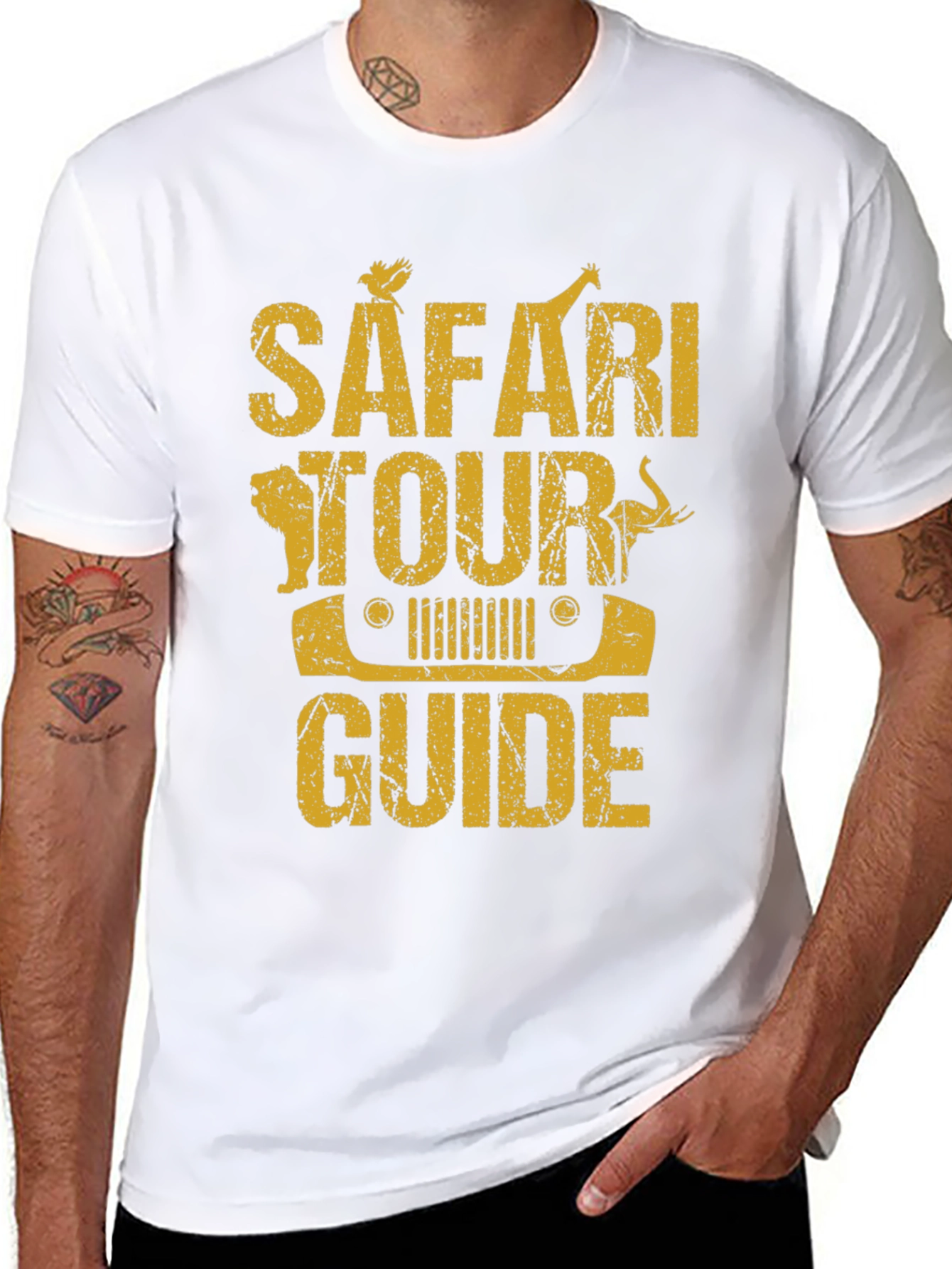 Safari Tour Guide Graphic T-Shirt