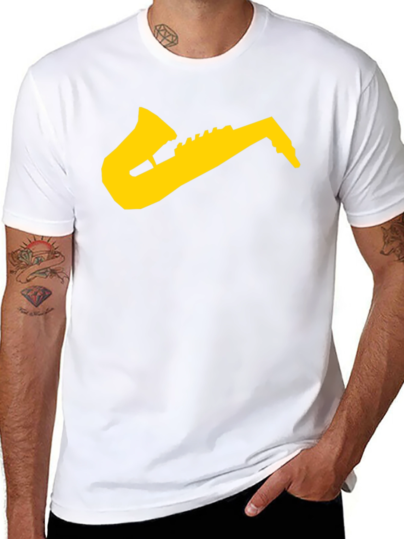 Saxophone Graphic Tee - Musician T-Shirt