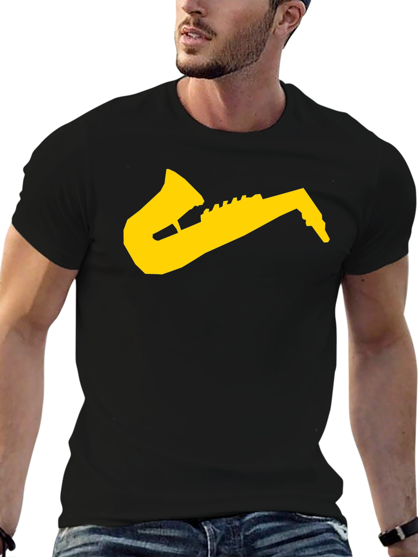 Saxophone Graphic Tee - Musician T-Shirt