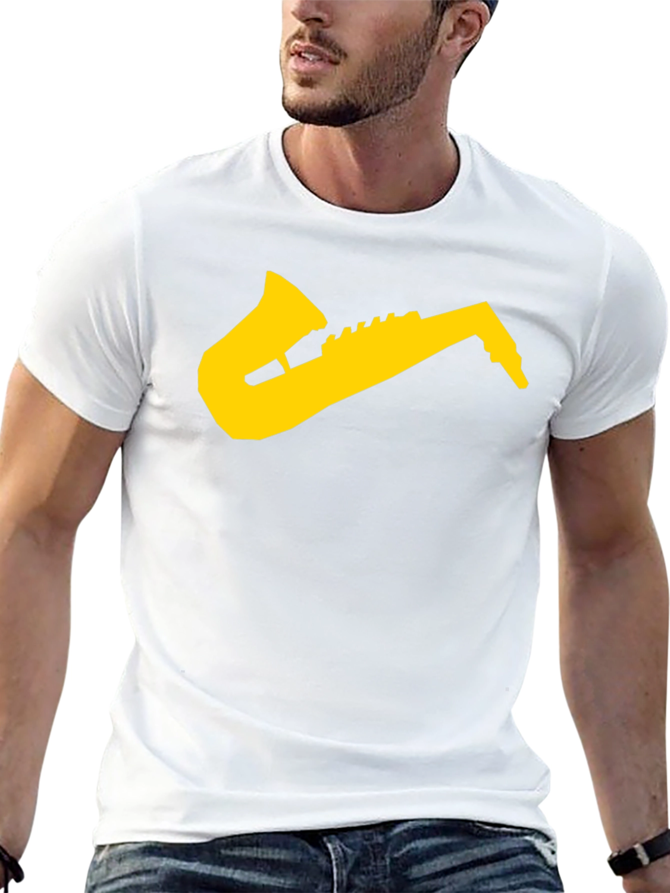 Saxophone Graphic Tee - Musician T-Shirt