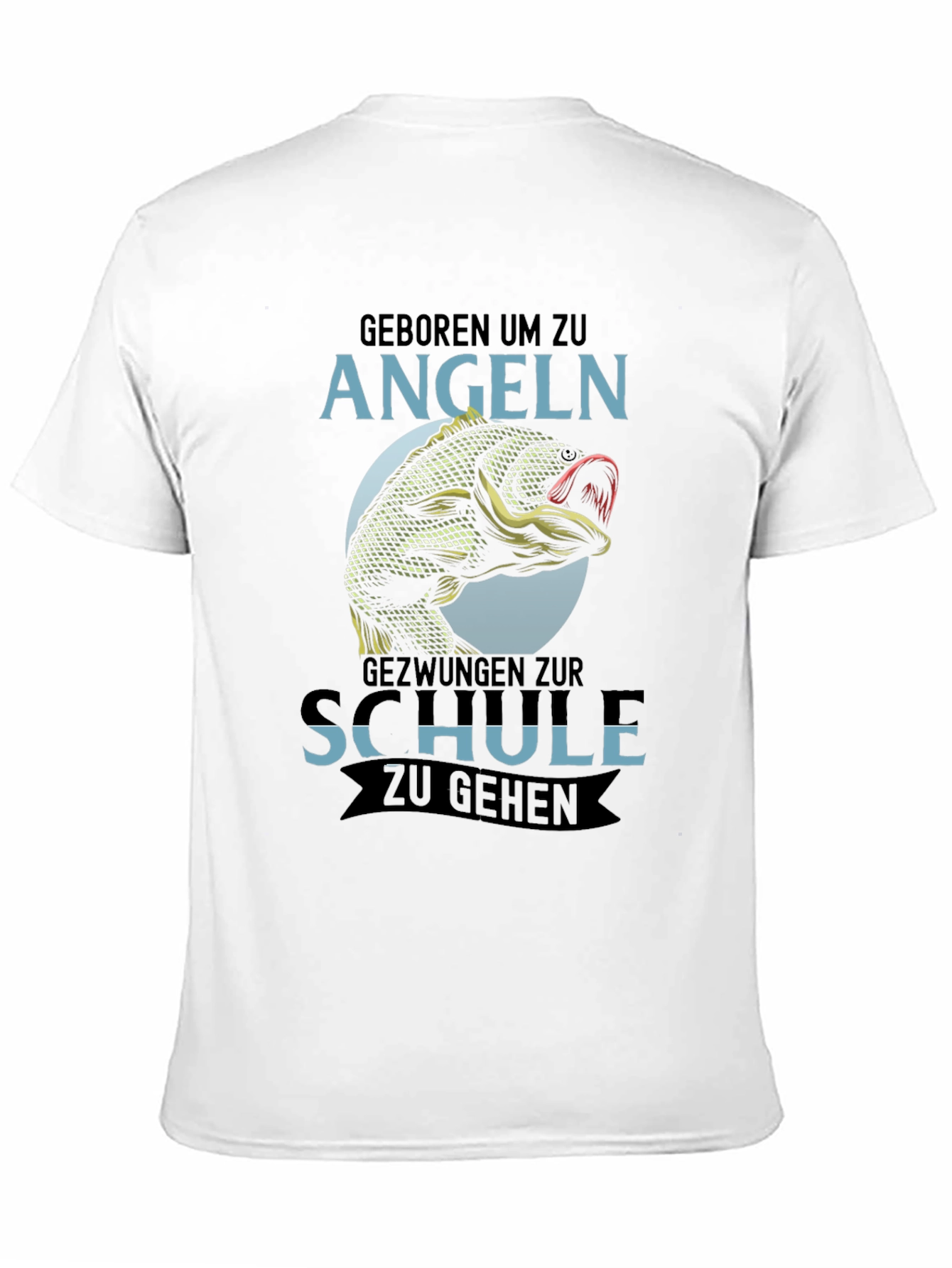 Born to Fish T-Shirt - Angeln Schule Design