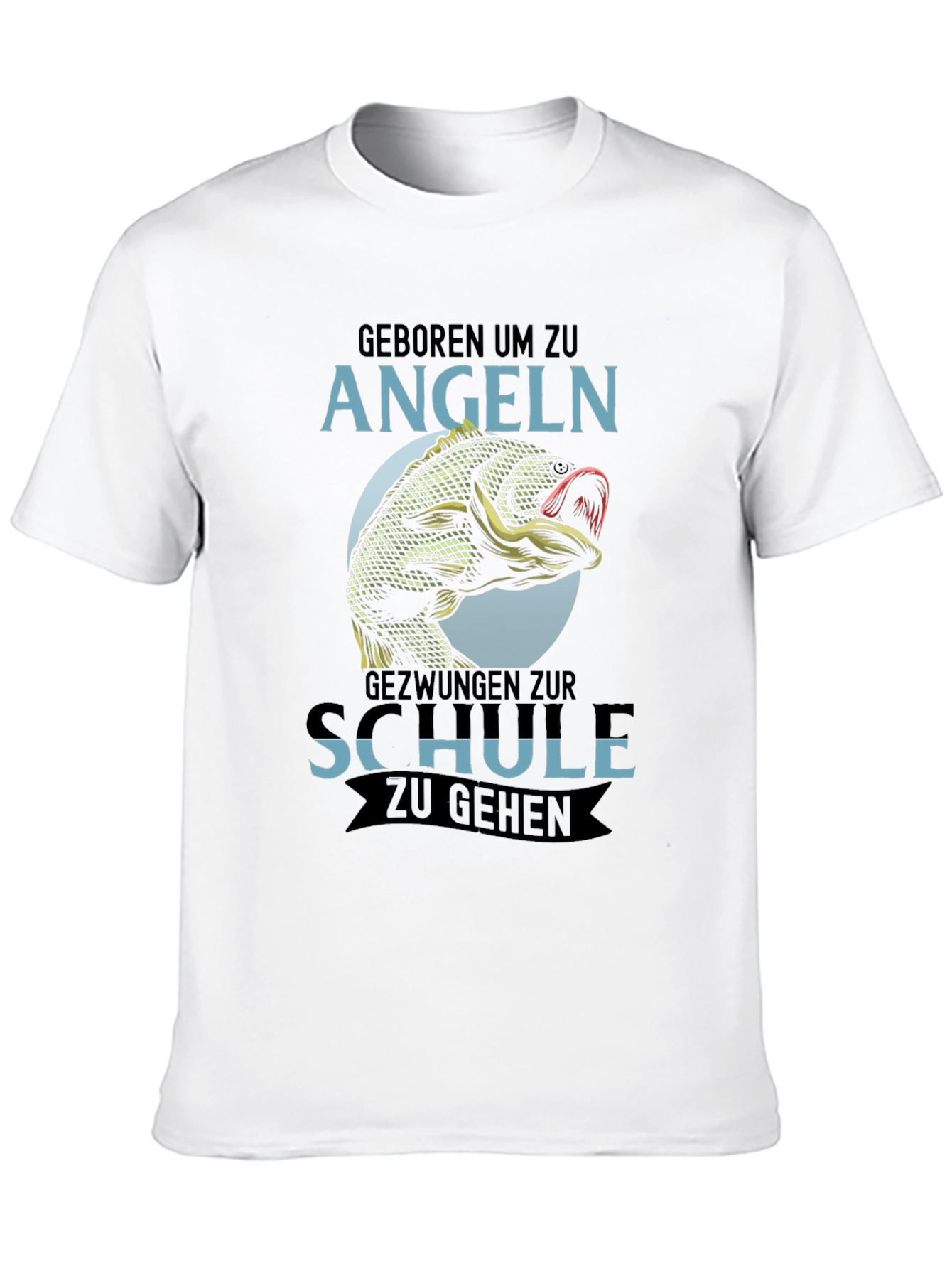 Born to Fish T-Shirt - Angeln Schule Design