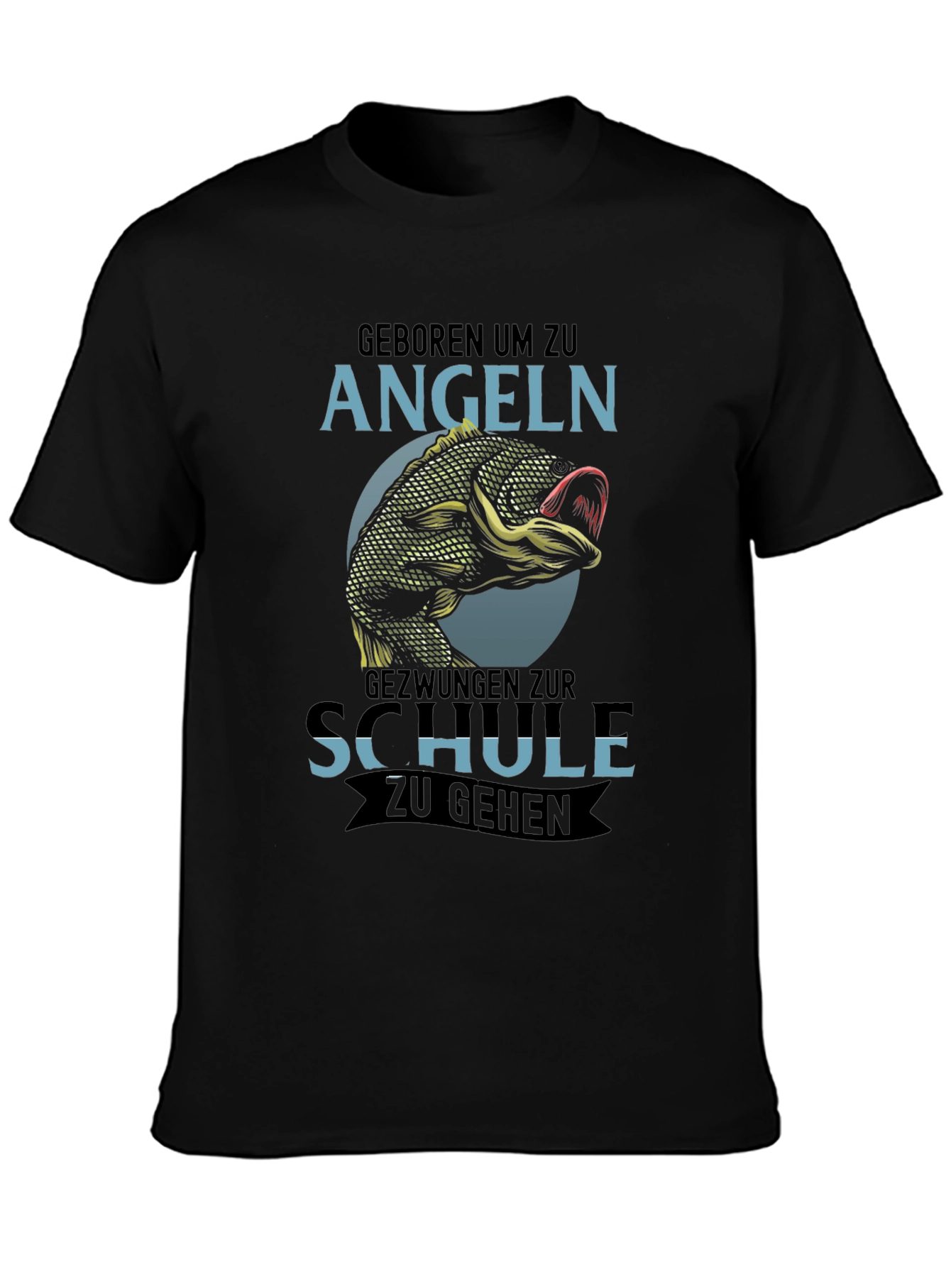 Born to Fish T-Shirt - Angeln Schule Design