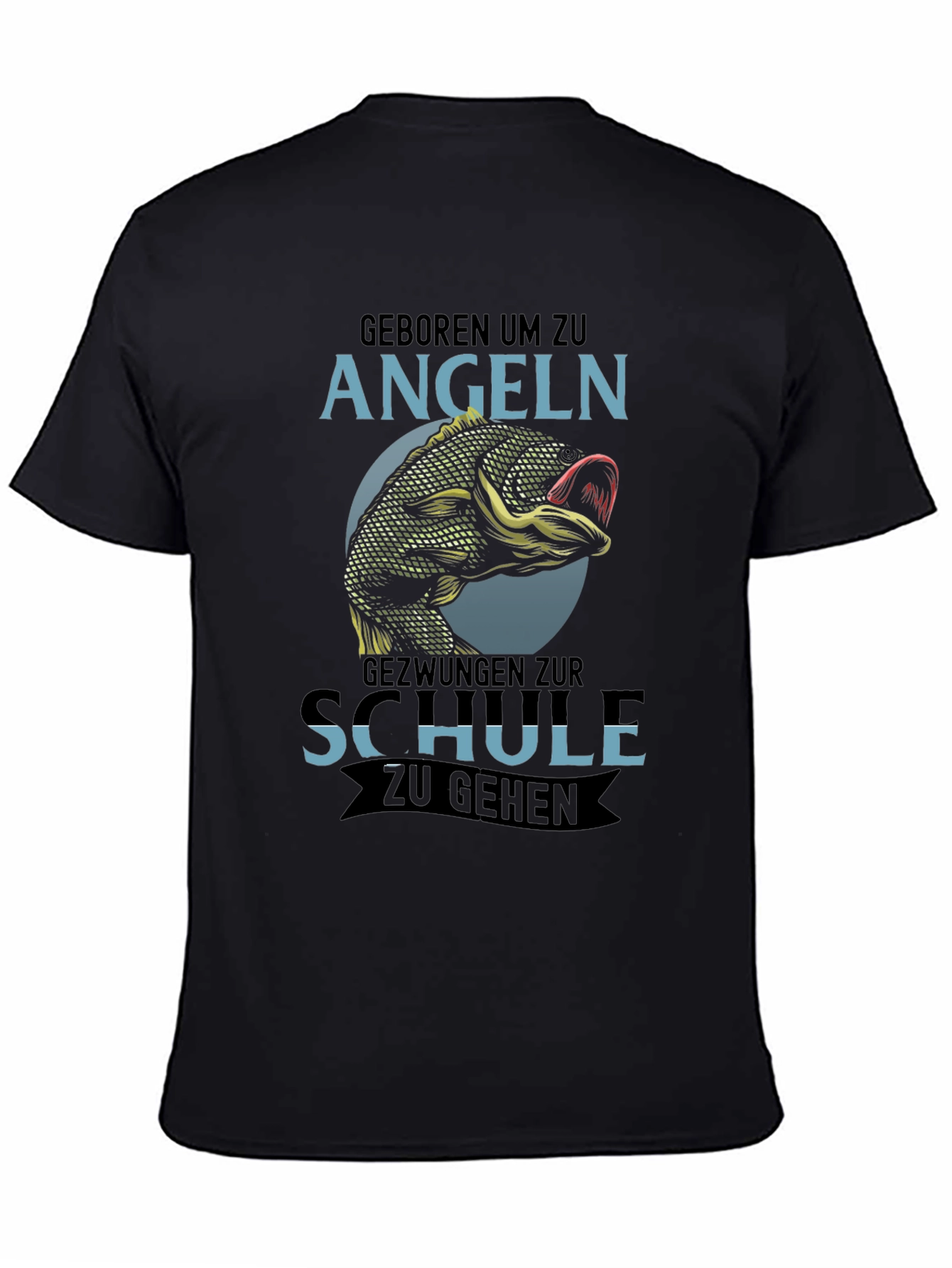 Born to Fish T-Shirt - Angeln Schule Design