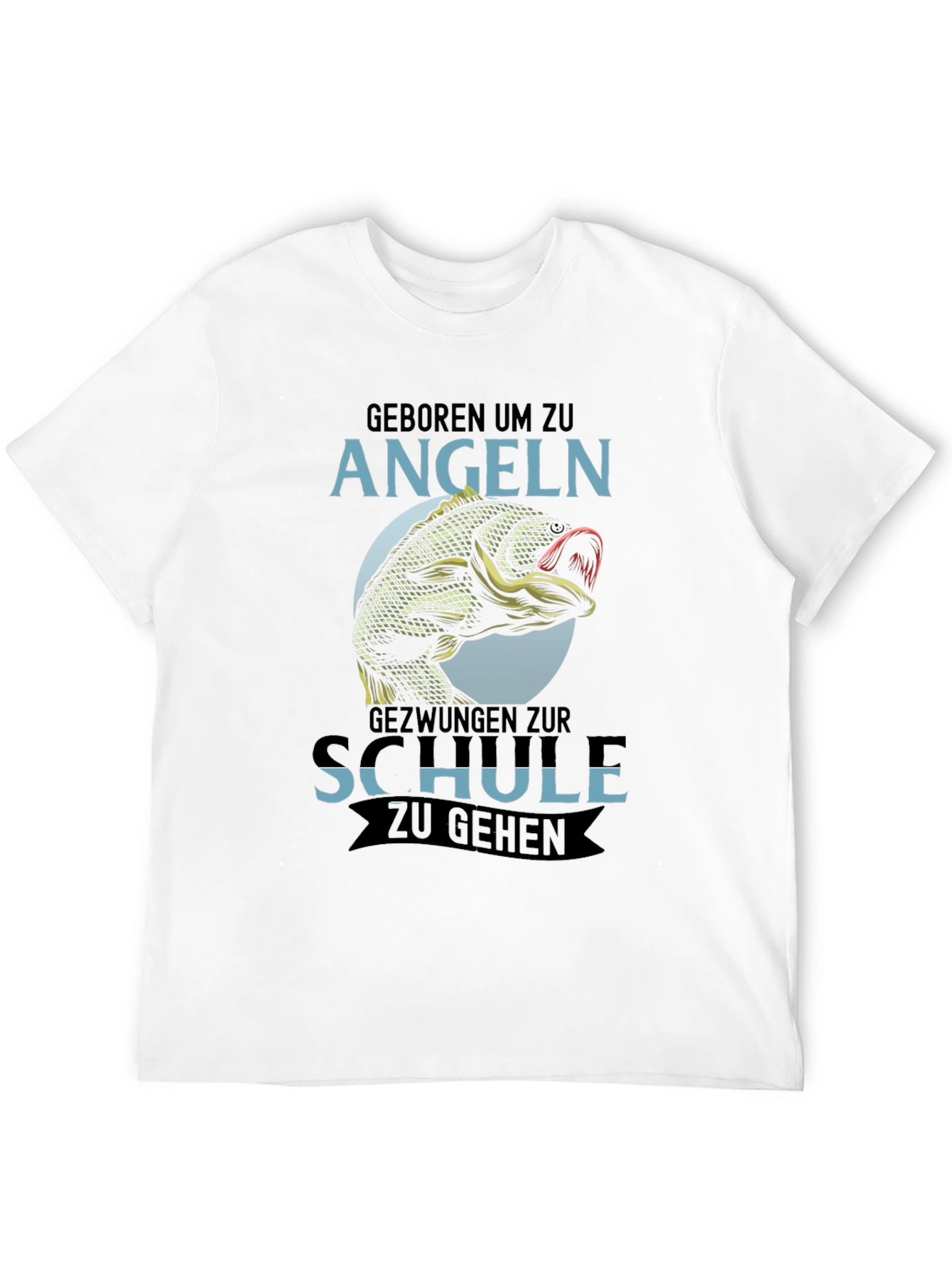 Born to Fish T-Shirt - Angeln Schule Design
