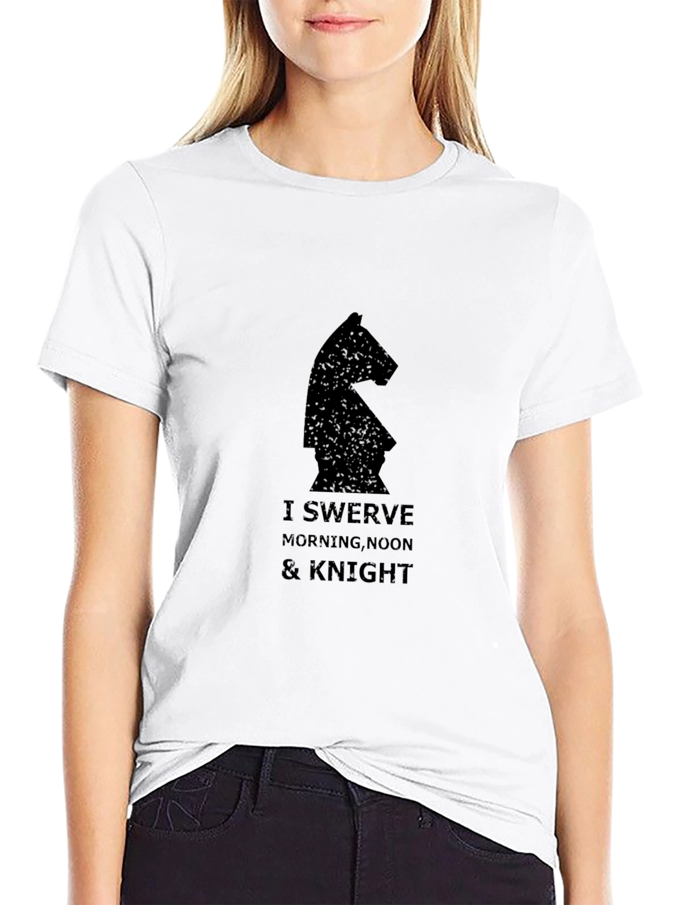 I Swerve Knight Chess Piece Graphic Tee
