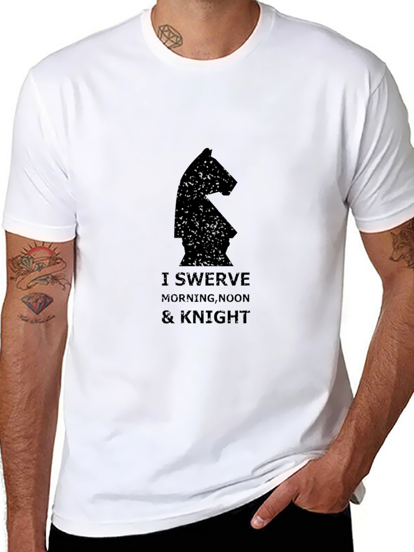I Swerve Knight Chess Piece Graphic Tee