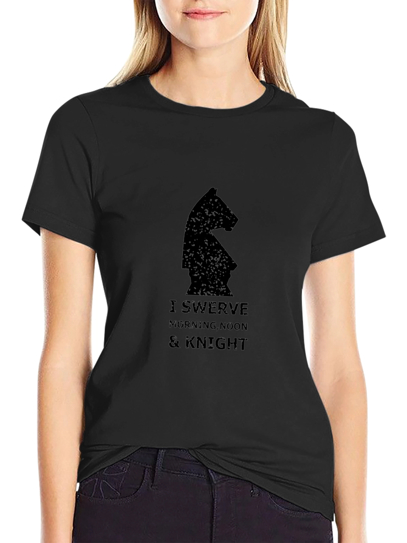 I Swerve Knight Chess Piece Graphic Tee