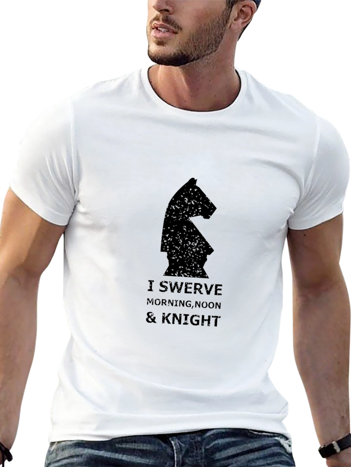 I Swerve Knight Chess Piece Graphic Tee