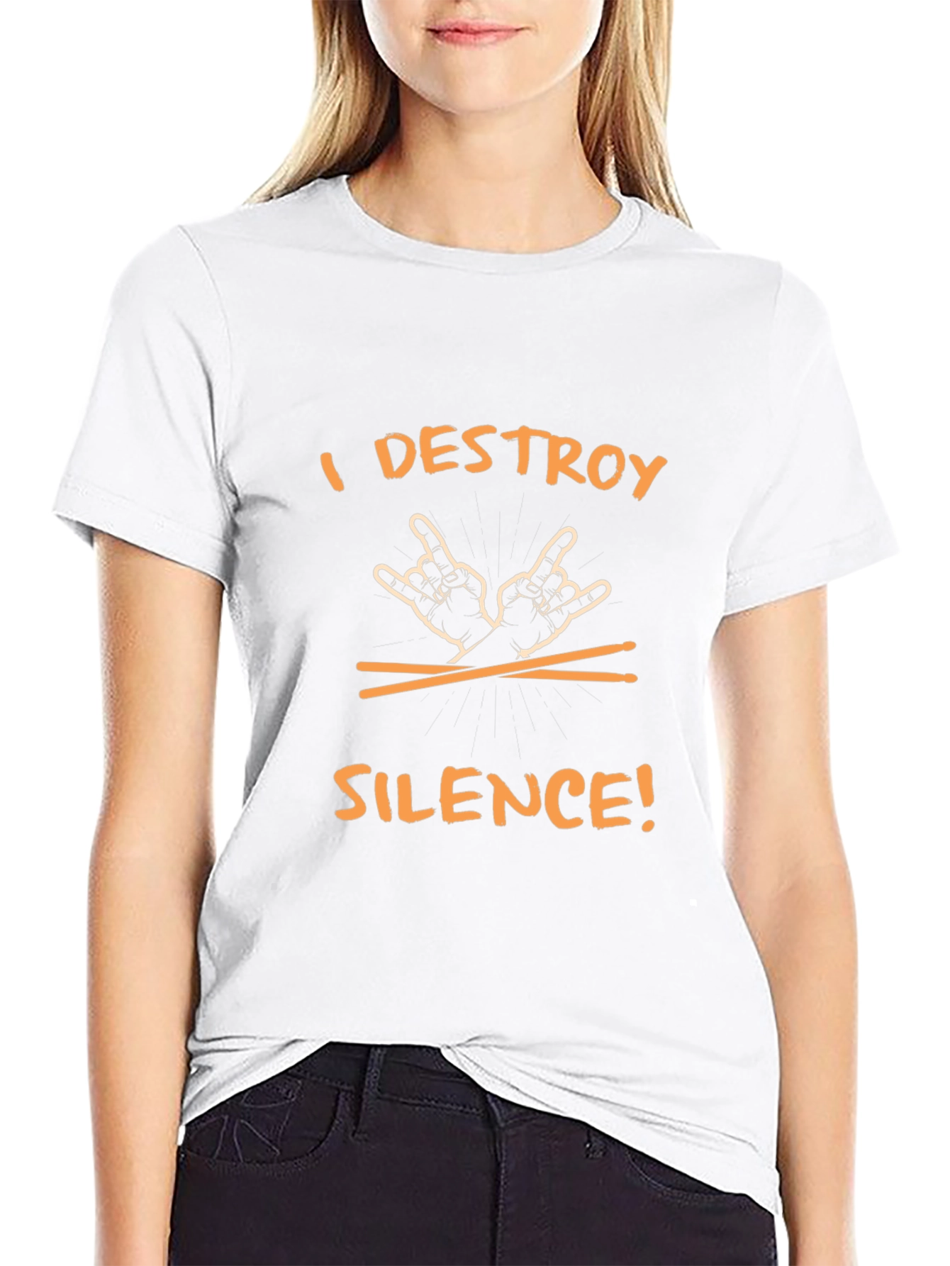 I Destroy Silence Rocker T-Shirt