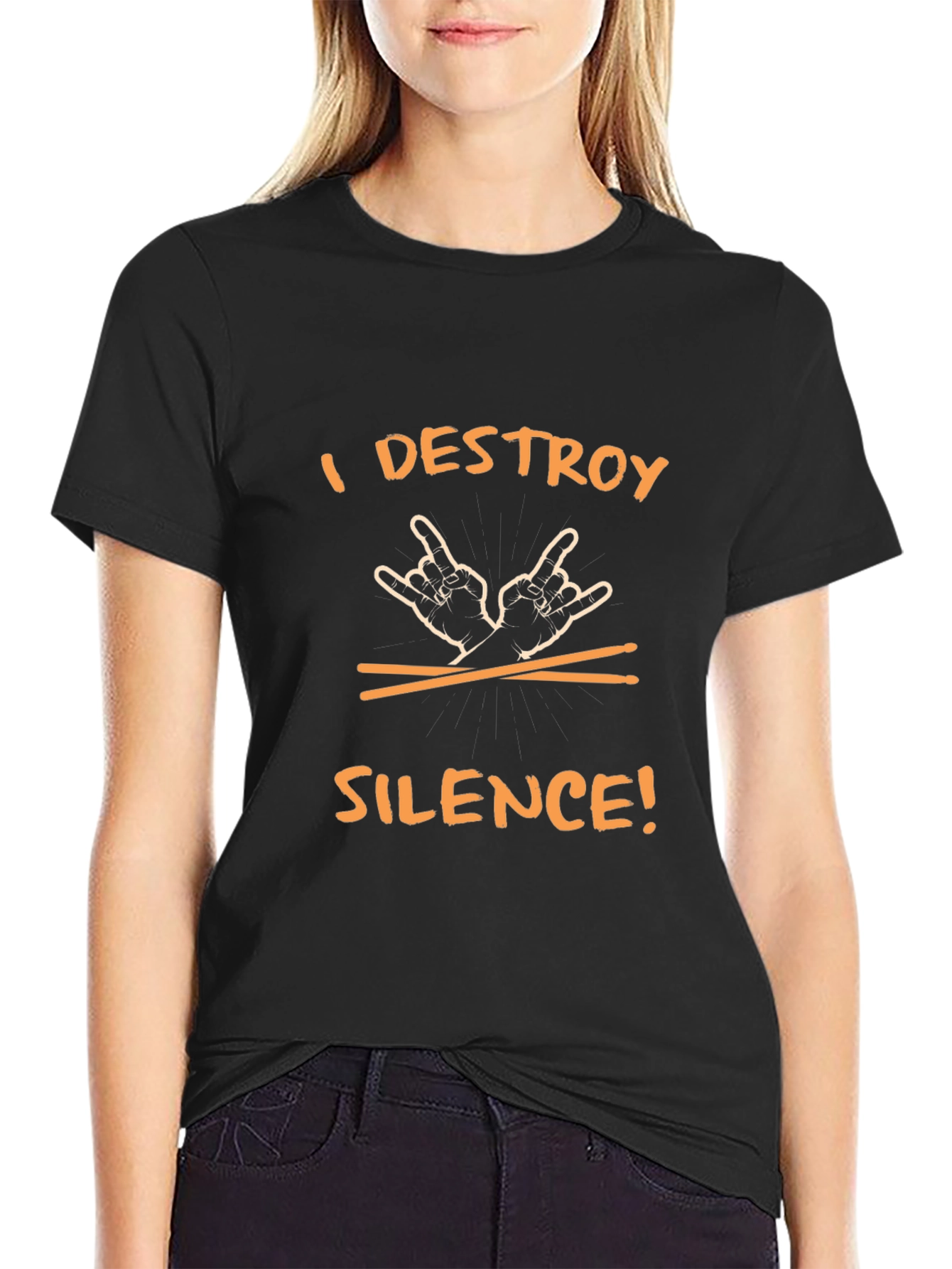 I Destroy Silence Rocker T-Shirt