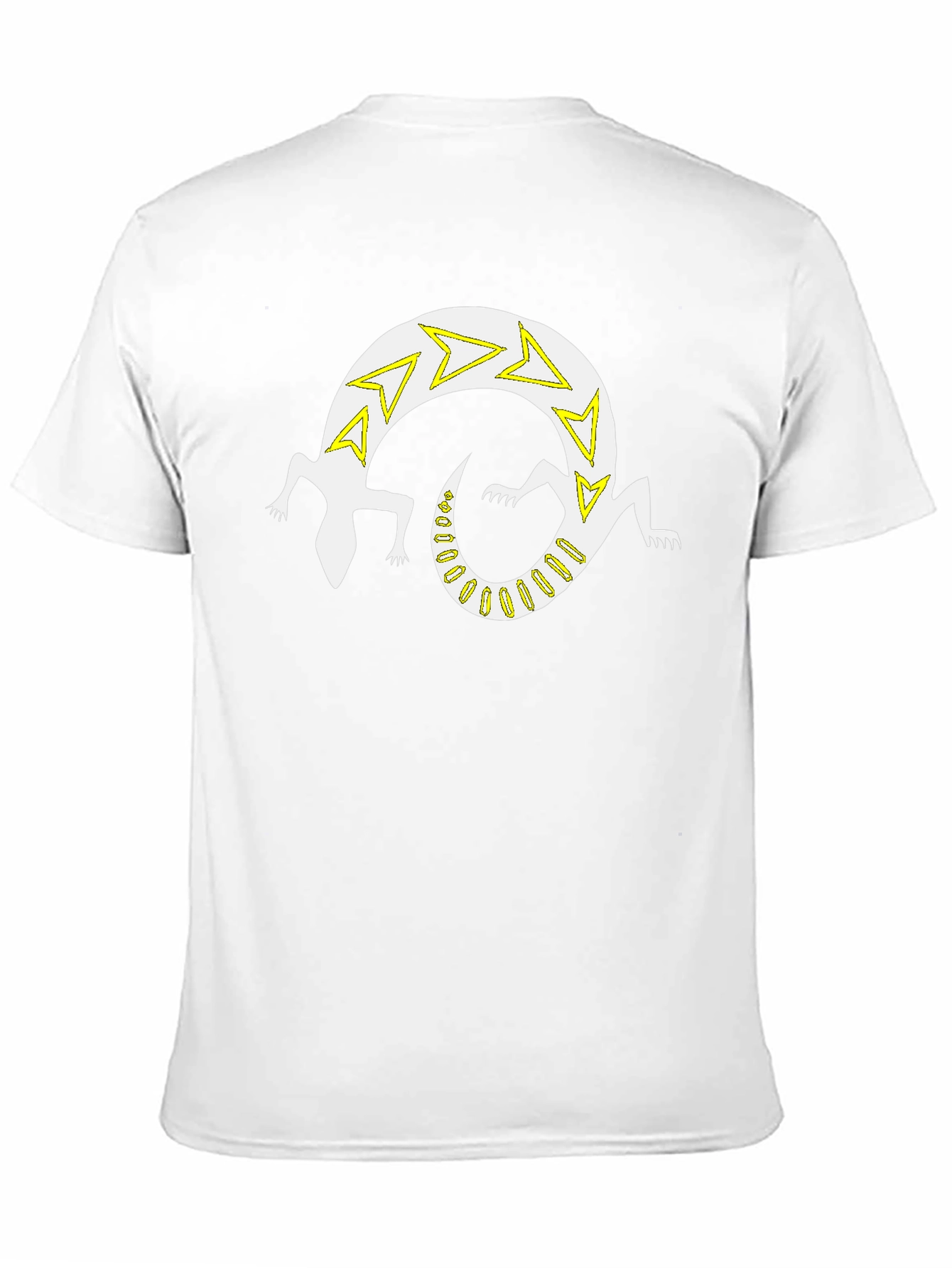 Black Graphic Tee - Lizard Design