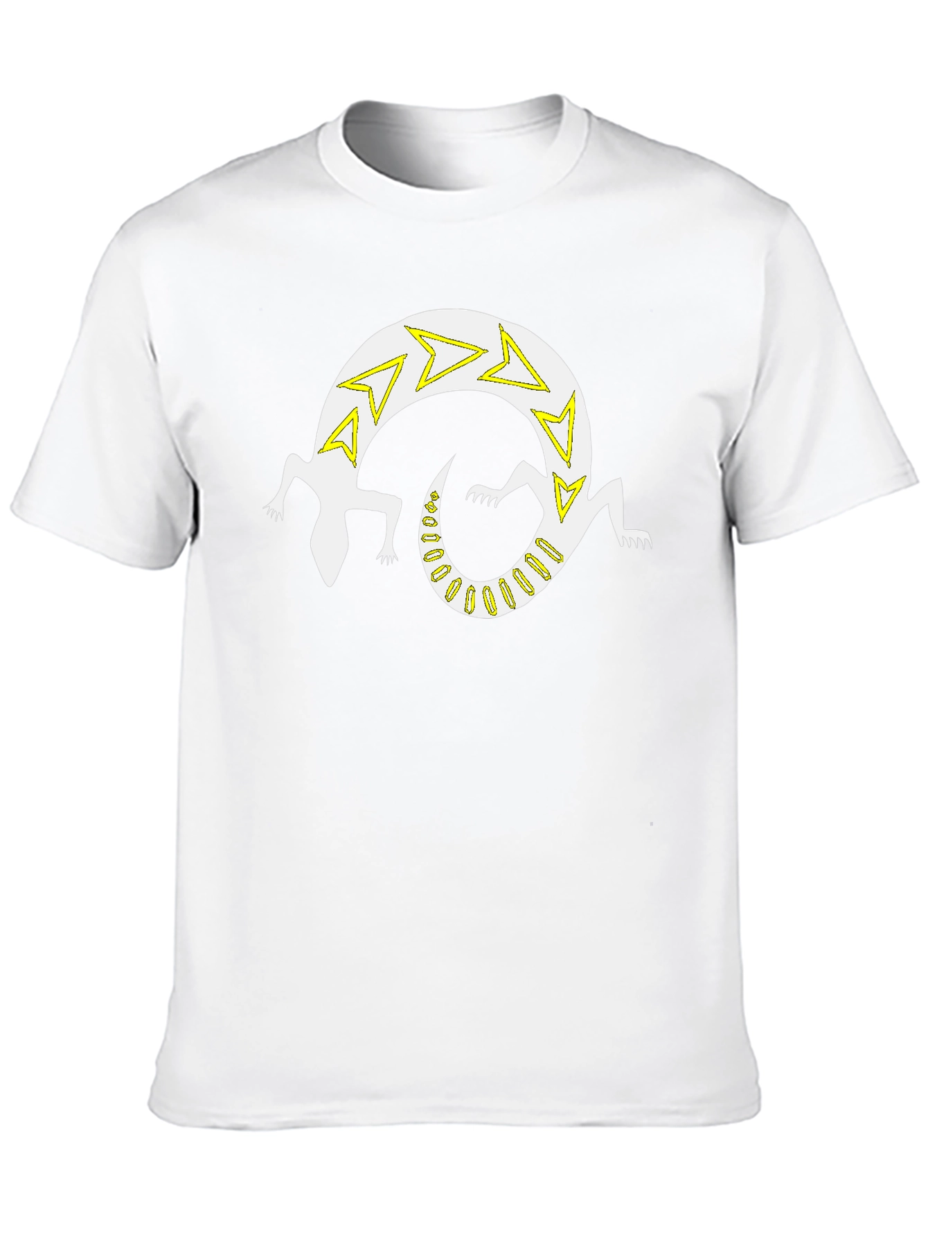 Black Graphic Tee - Lizard Design