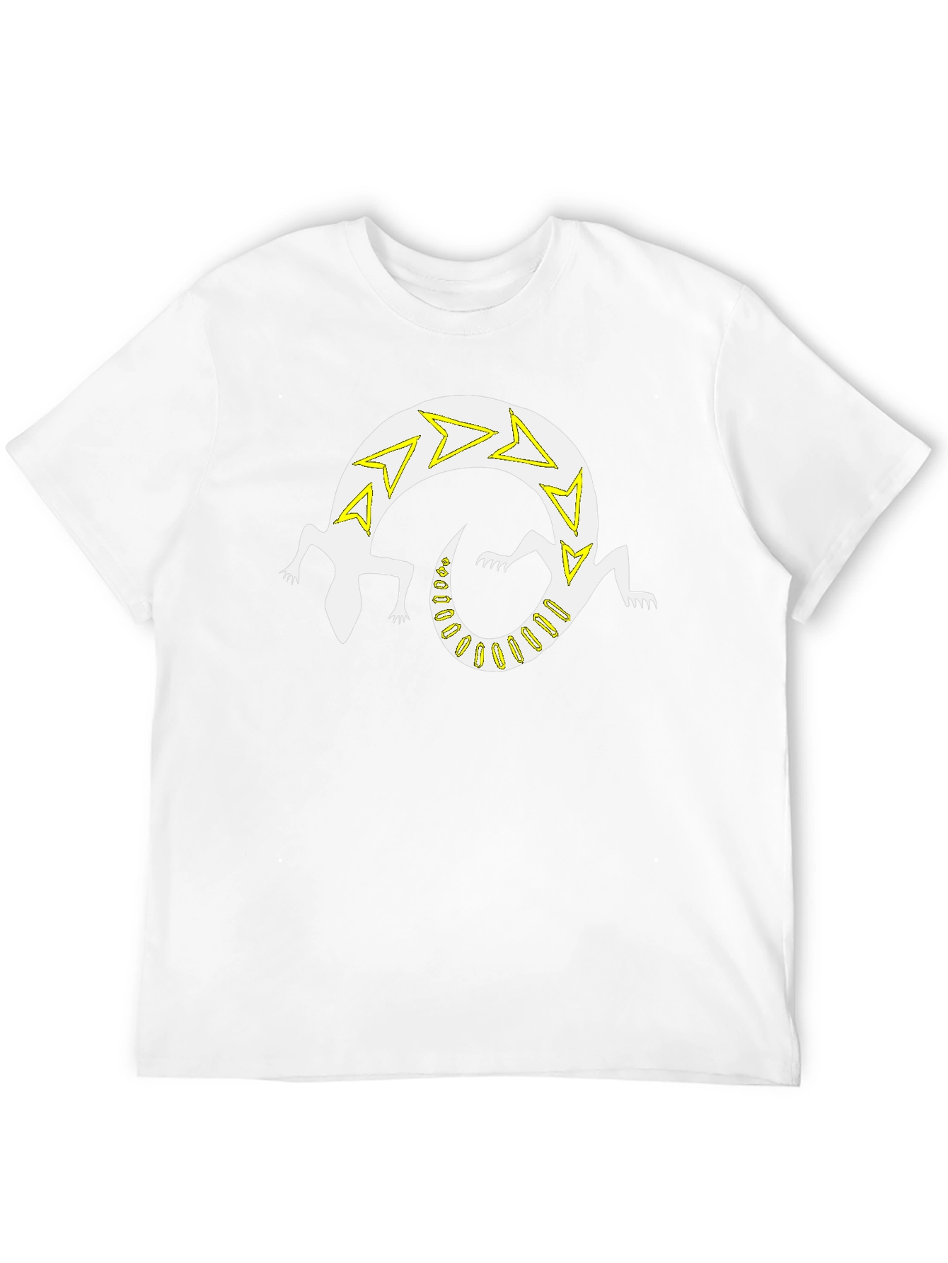 Black Graphic Tee - Lizard Design