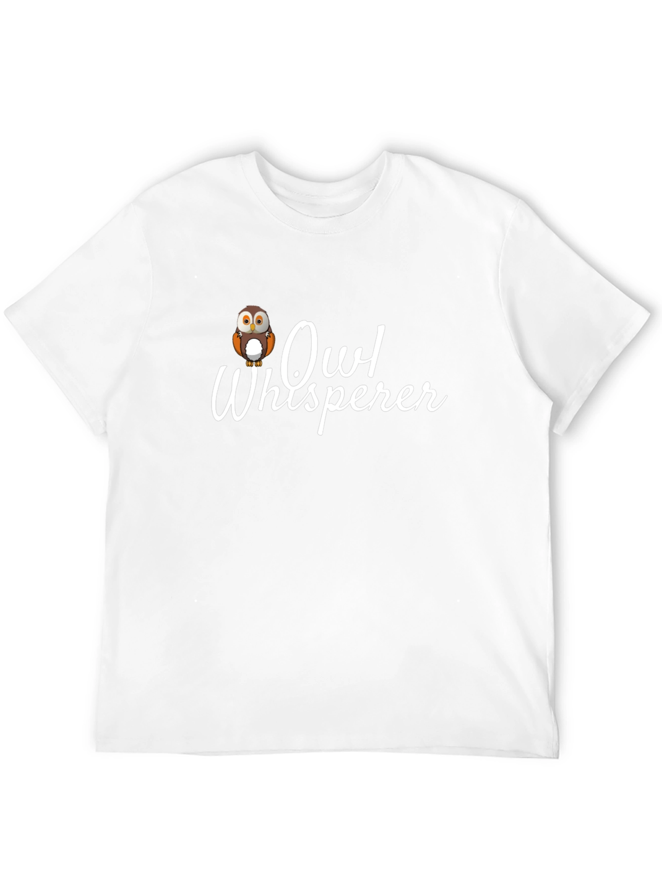 Owl Whisperer Graphic Tee - Black Cotton T-Shirt