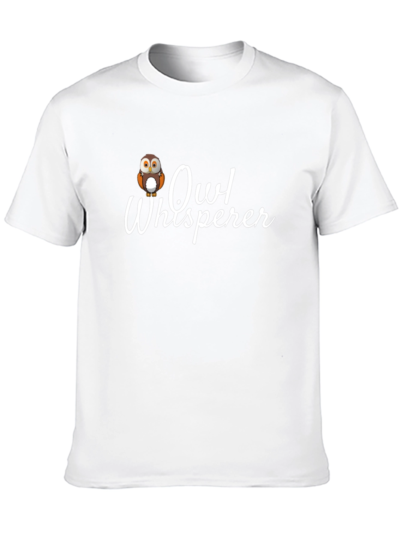 Owl Whisperer Graphic Tee - Black Cotton T-Shirt