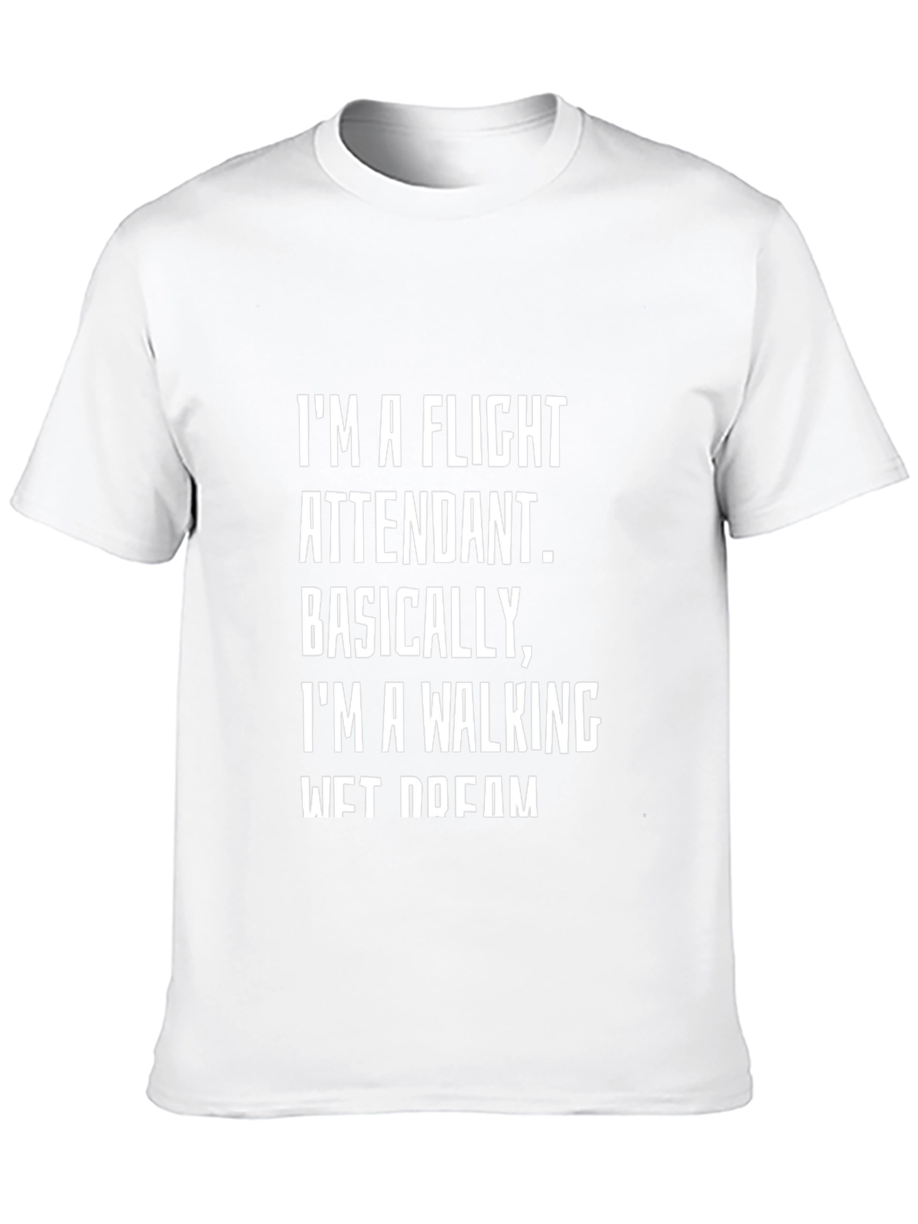 Flight Attendant Wet Dream Black T-Shirt