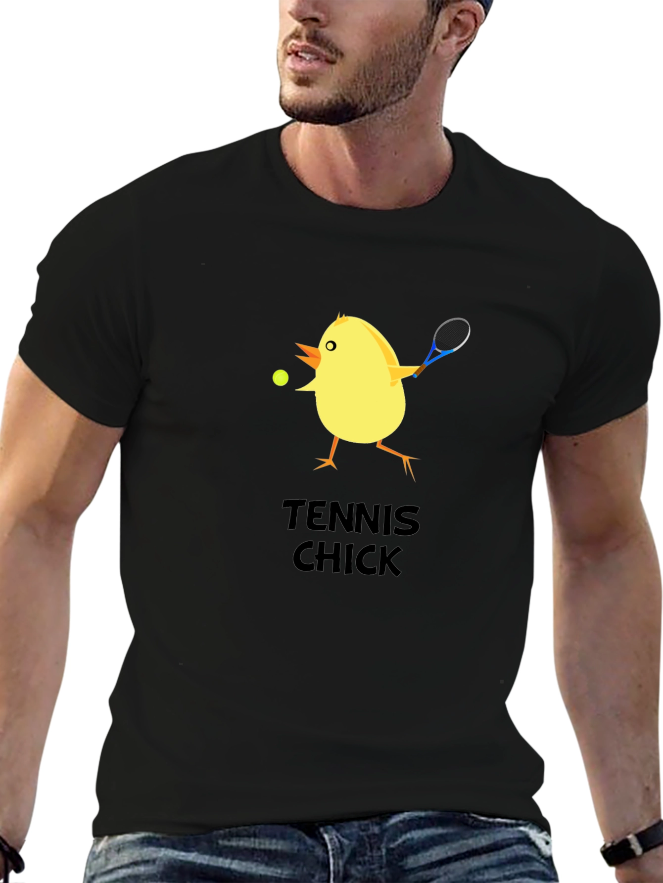 Tennis Chick Graphic T-Shirt - Playful Design