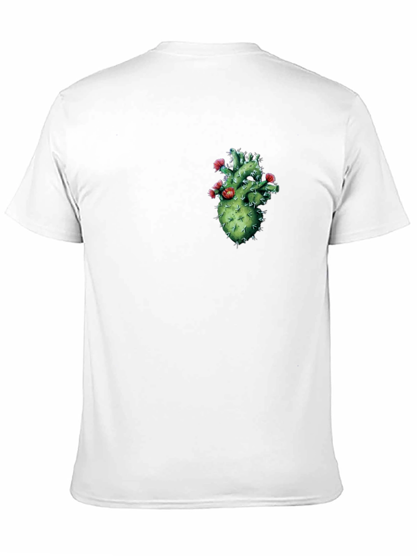Cactus Heart Graphic Black T-Shirt