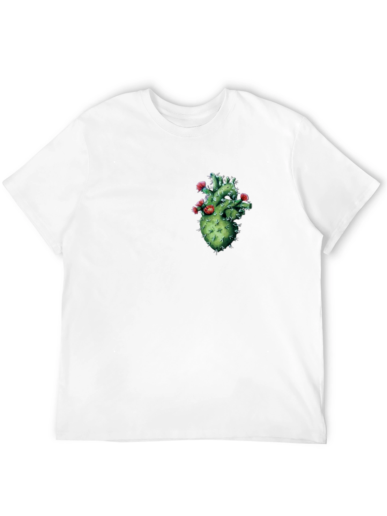 Cactus Heart Graphic Black T-Shirt