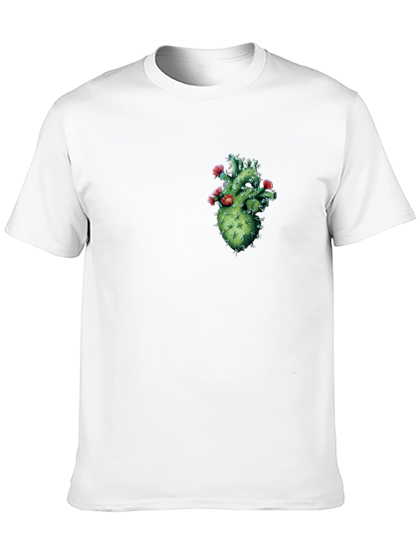 Cactus Heart Graphic Black T-Shirt