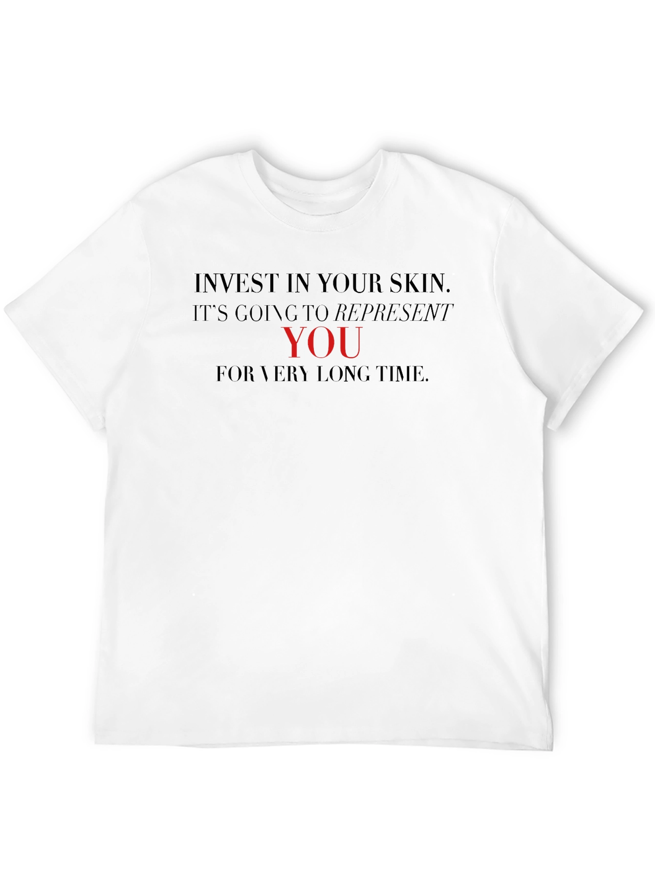 Invest in Your Skin Graphic Tee - Black
