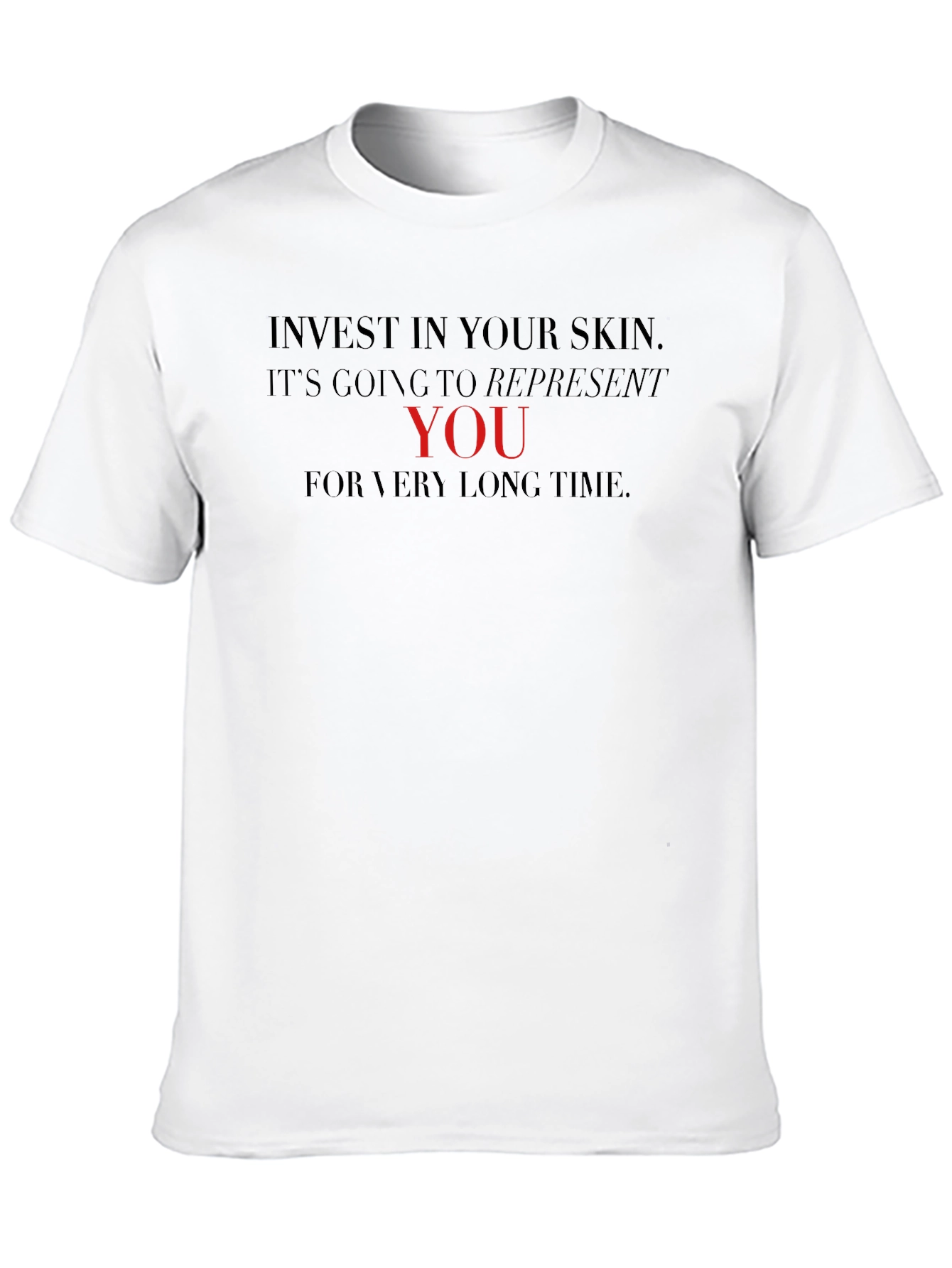 Invest in Your Skin Graphic Tee - Black
