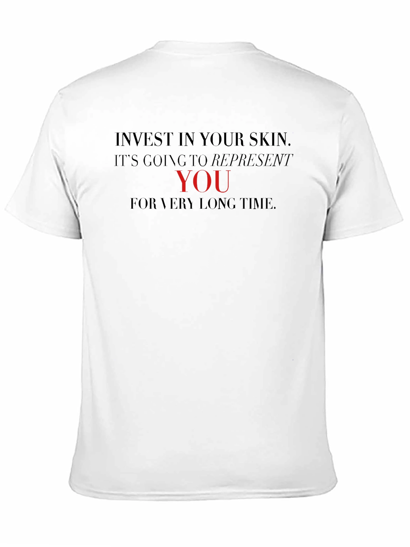 Invest in Your Skin Graphic Tee - Black