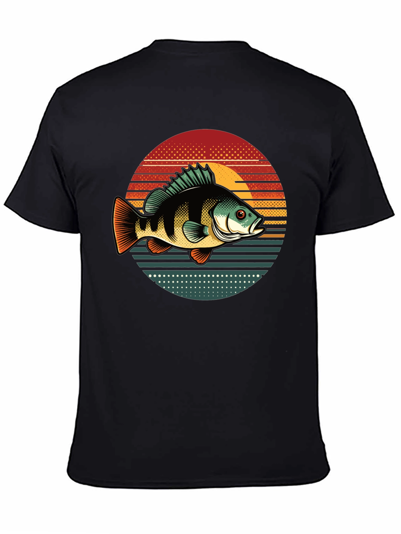 Retro Fish Graphic Tee - Sunset Style
