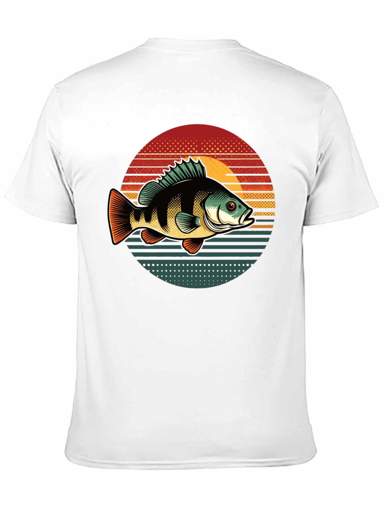 Retro Fish Graphic Tee - Sunset Style