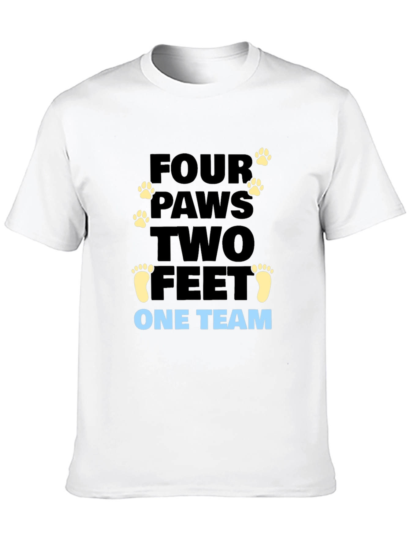 Four Paws Two Feet One Team Graphic Tee