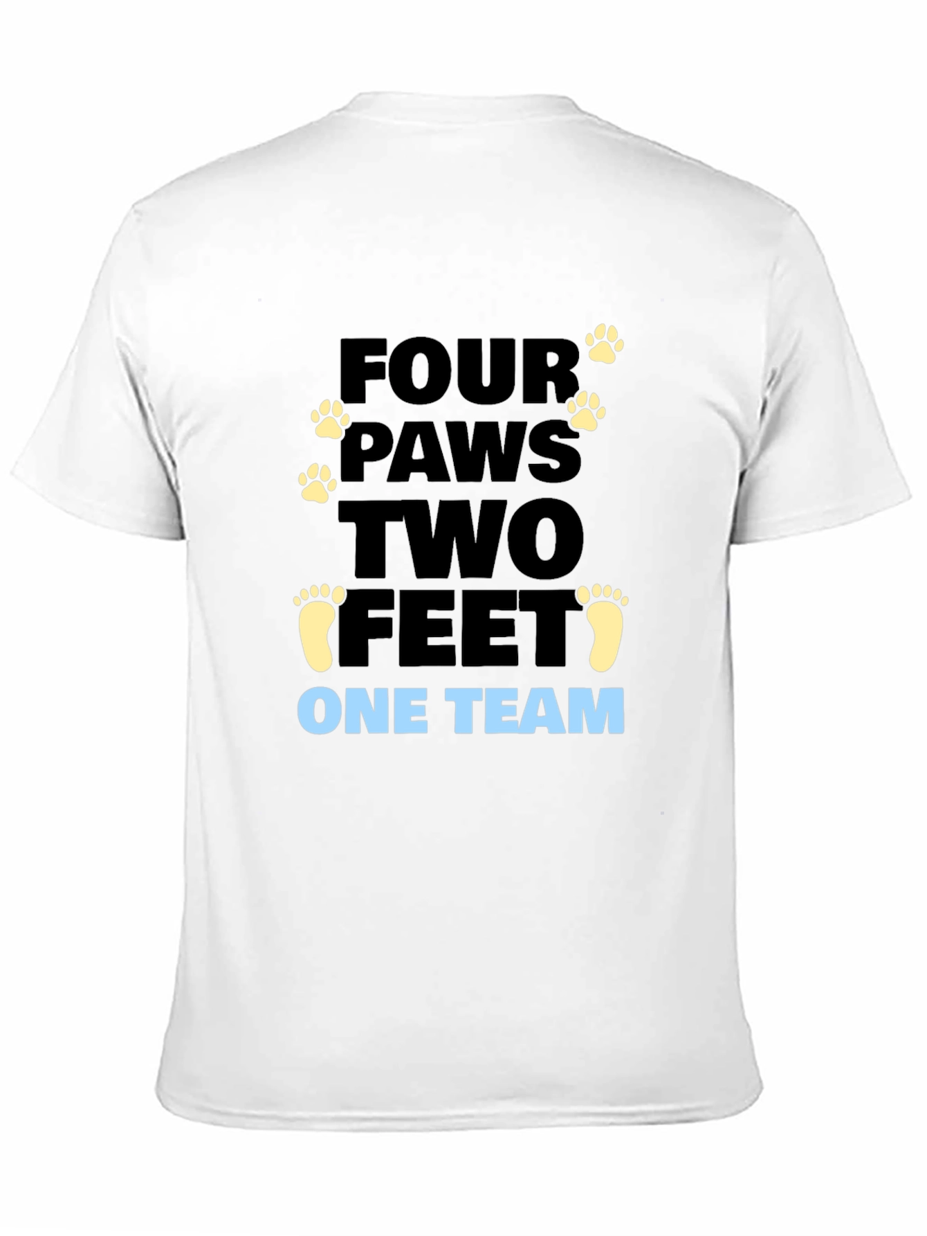 Four Paws Two Feet One Team Graphic Tee