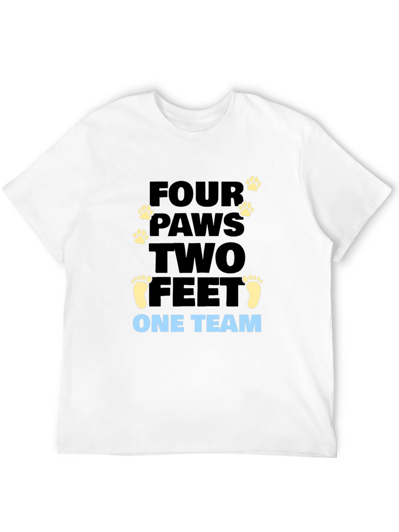Four Paws Two Feet One Team Graphic Tee