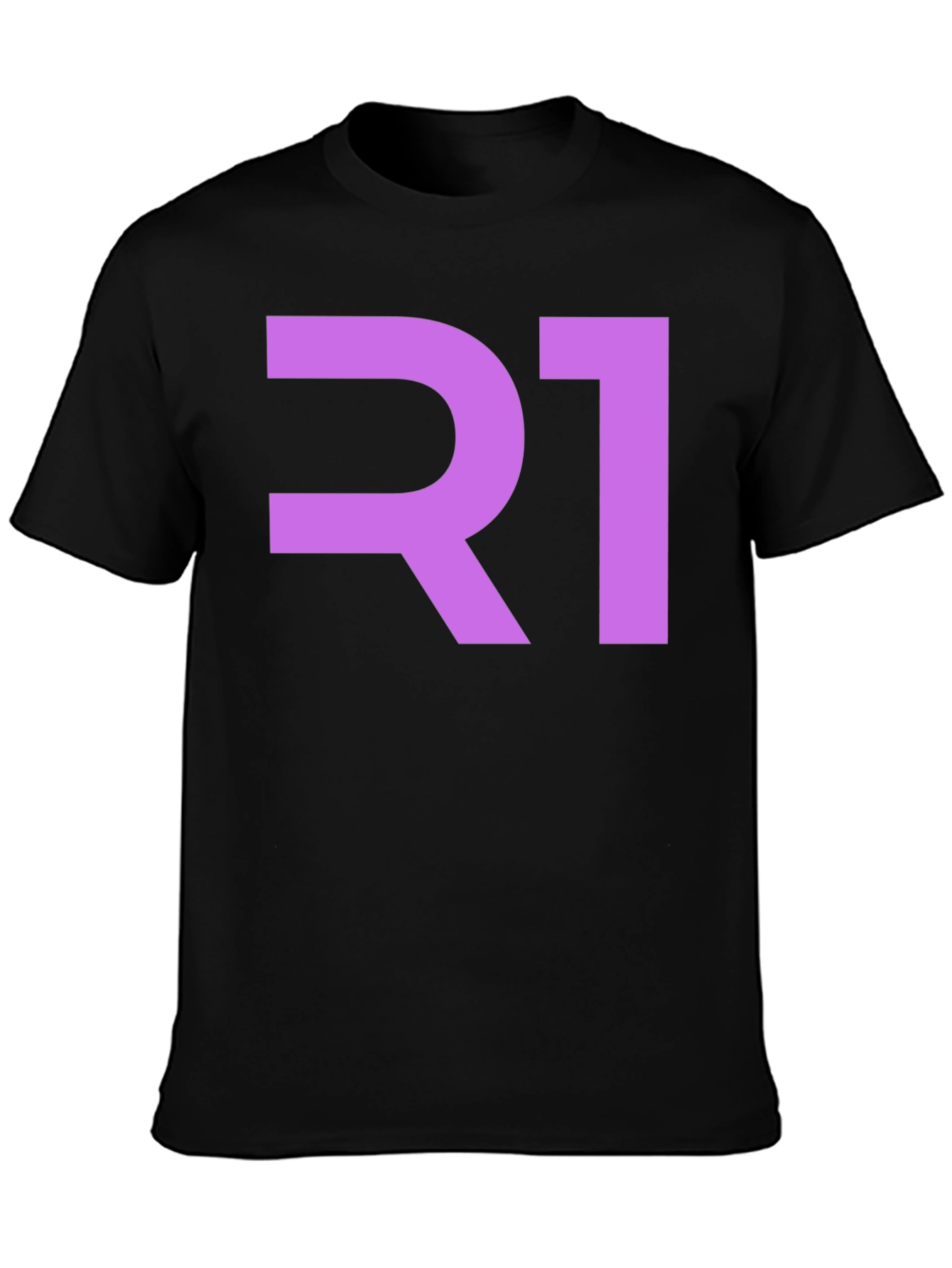 Bold R1 Graphic Tee - Modern Black T-Shirt