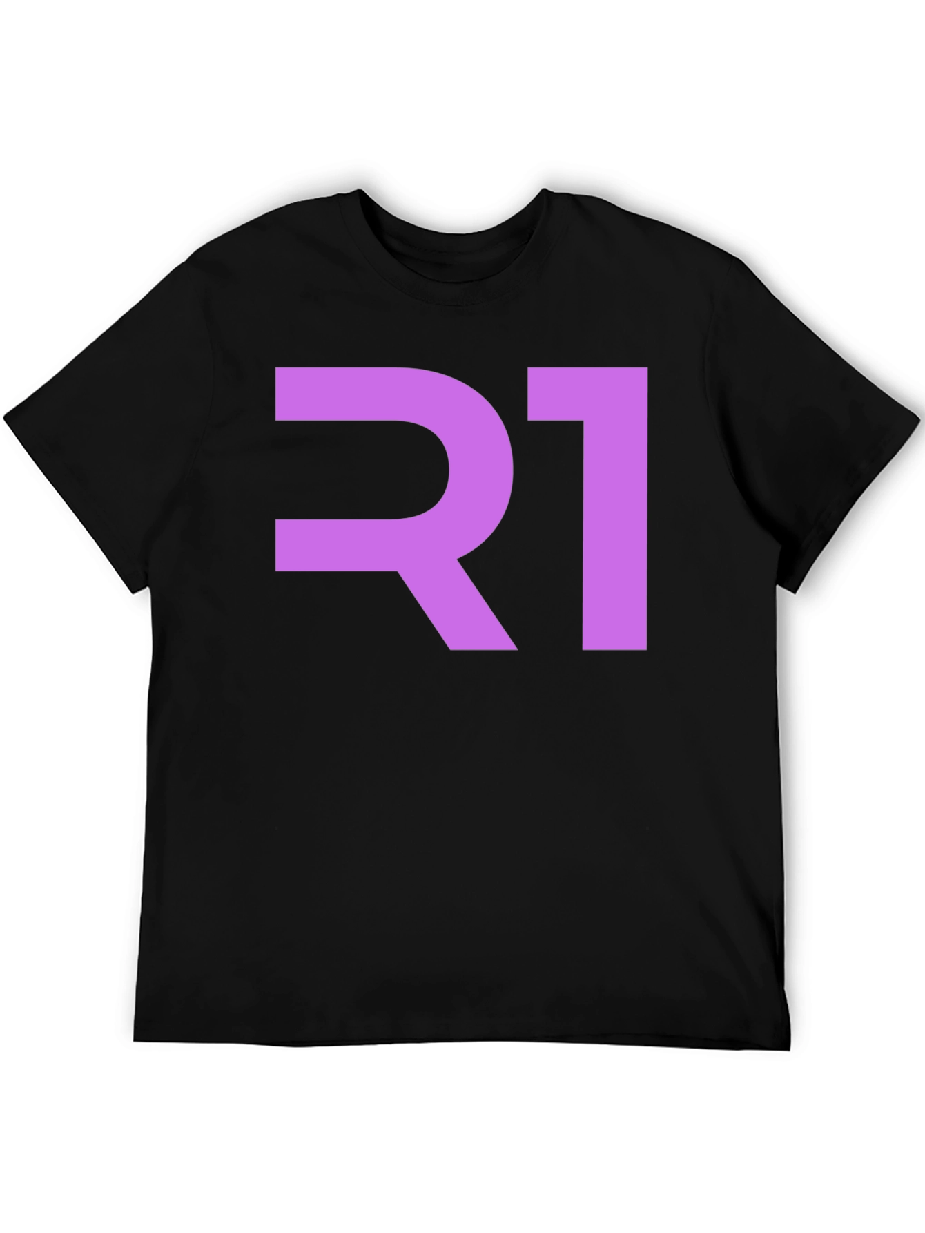 Bold R1 Graphic Tee - Modern Black T-Shirt