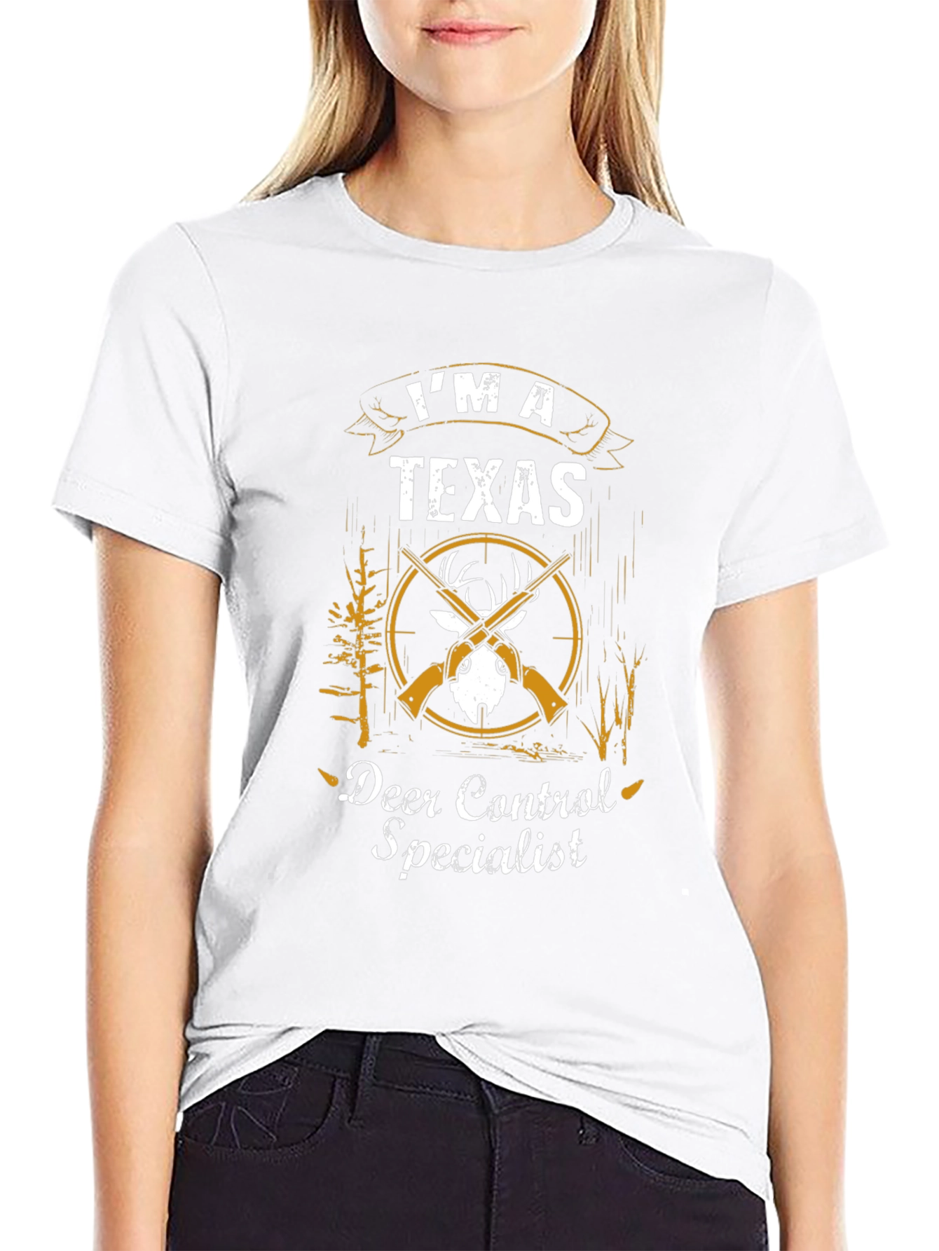 Texas Deer Control Specialist Graphic T-Shirt