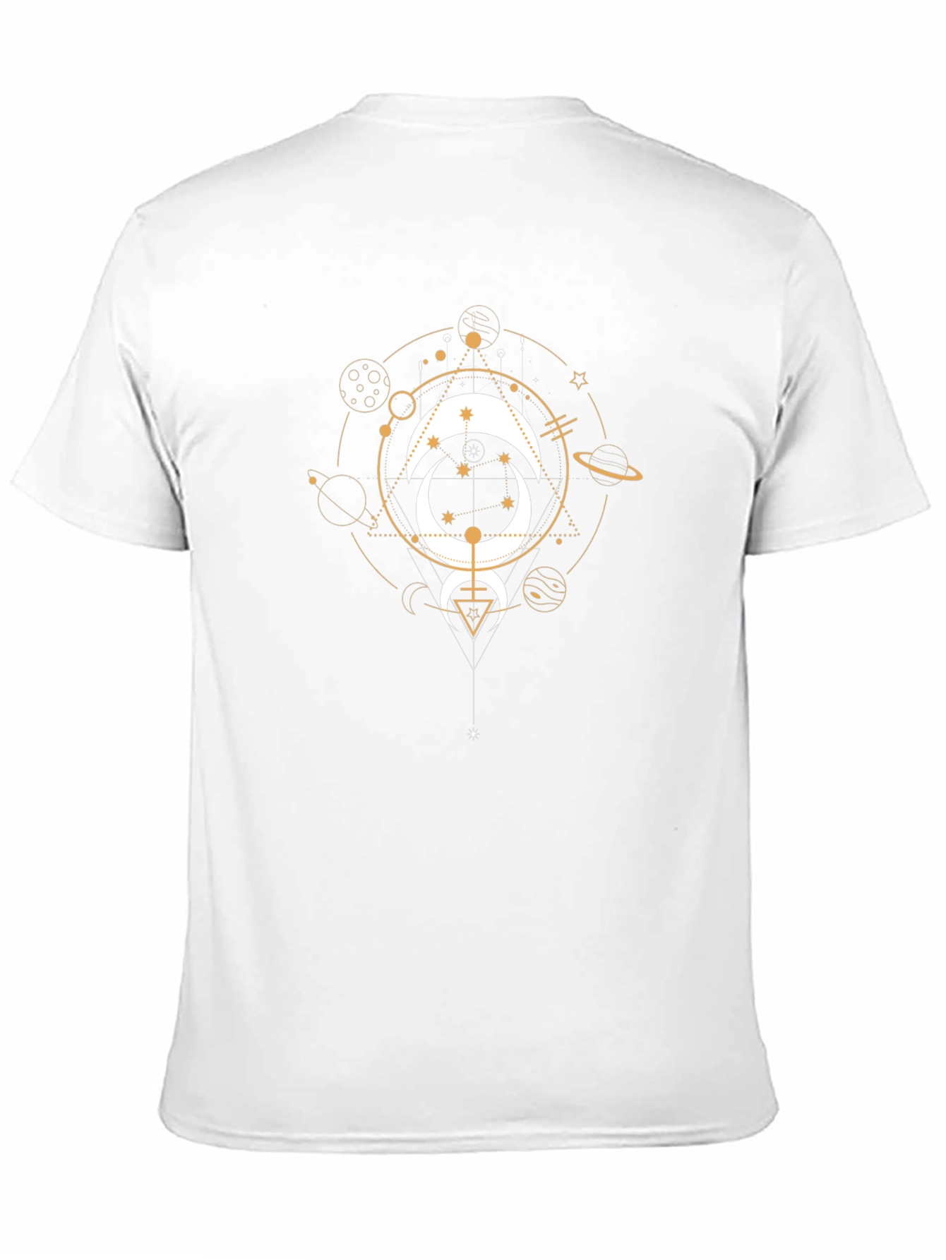 Celestial Moon Graphic Tee - Black Cotton T-Shirt