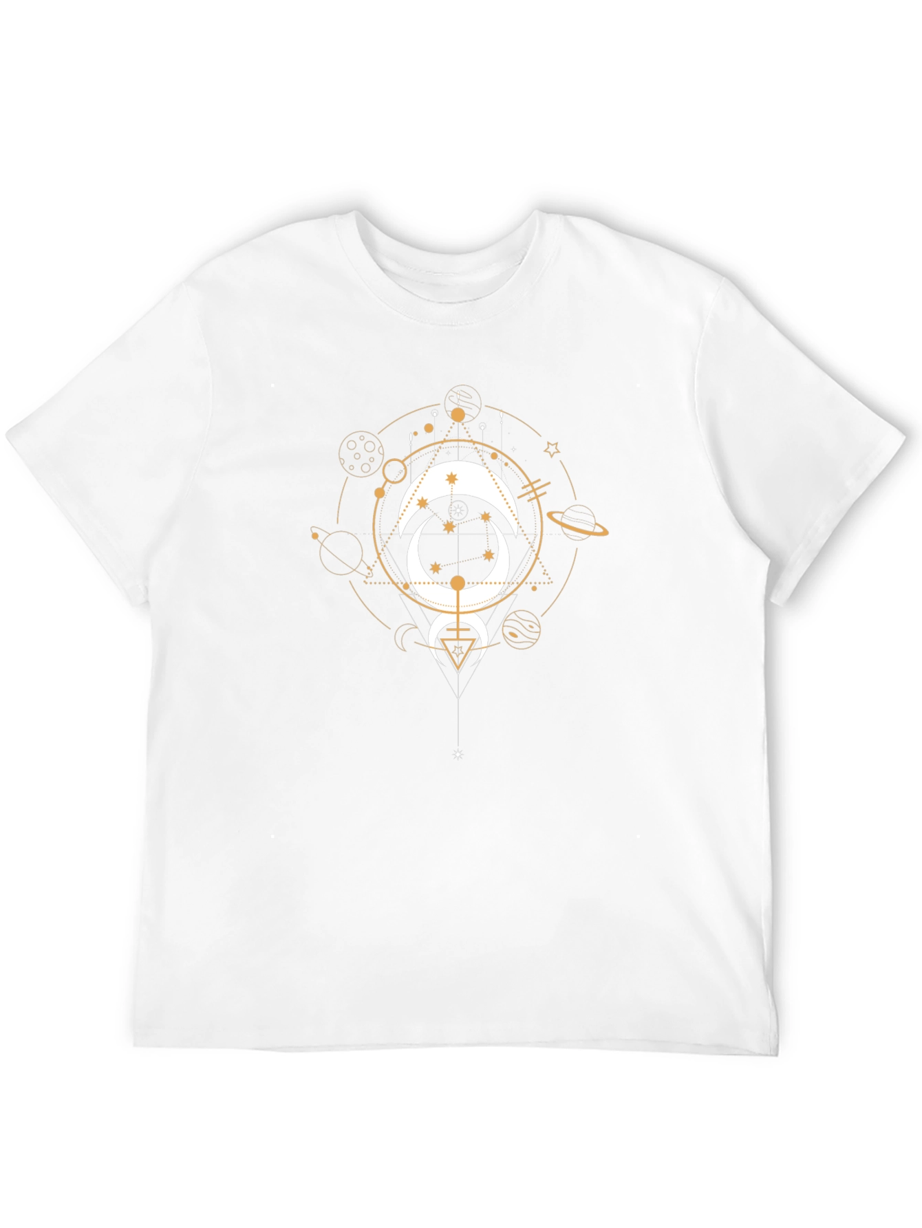 Celestial Moon Graphic Tee - Black Cotton T-Shirt
