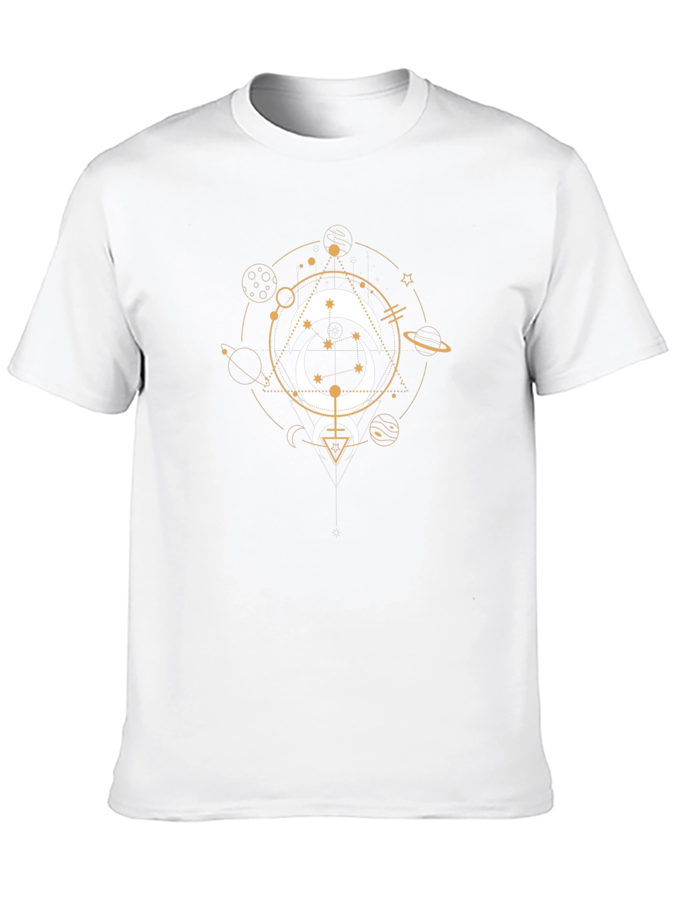 Celestial Moon Graphic Tee - Black Cotton T-Shirt