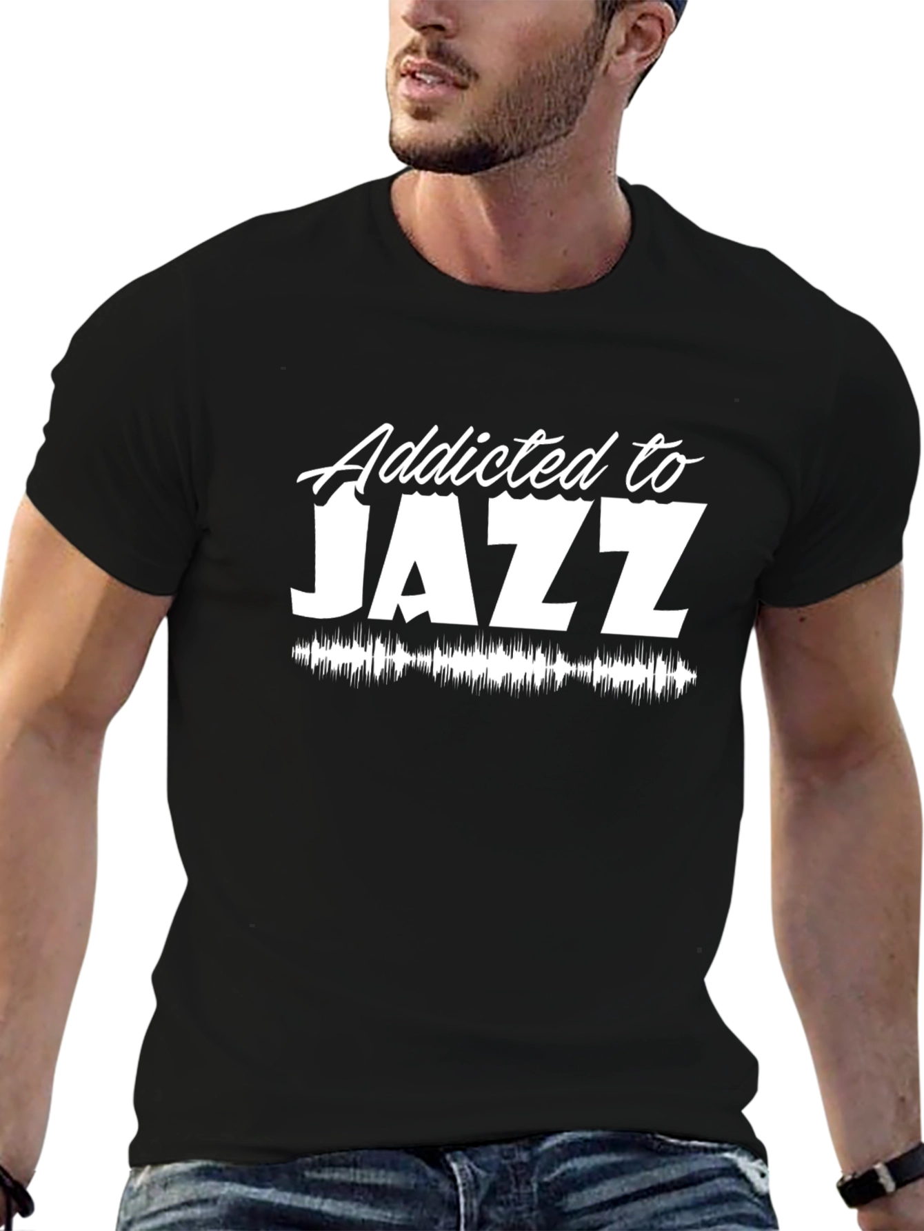 Addicted to Jazz Black T-Shirt