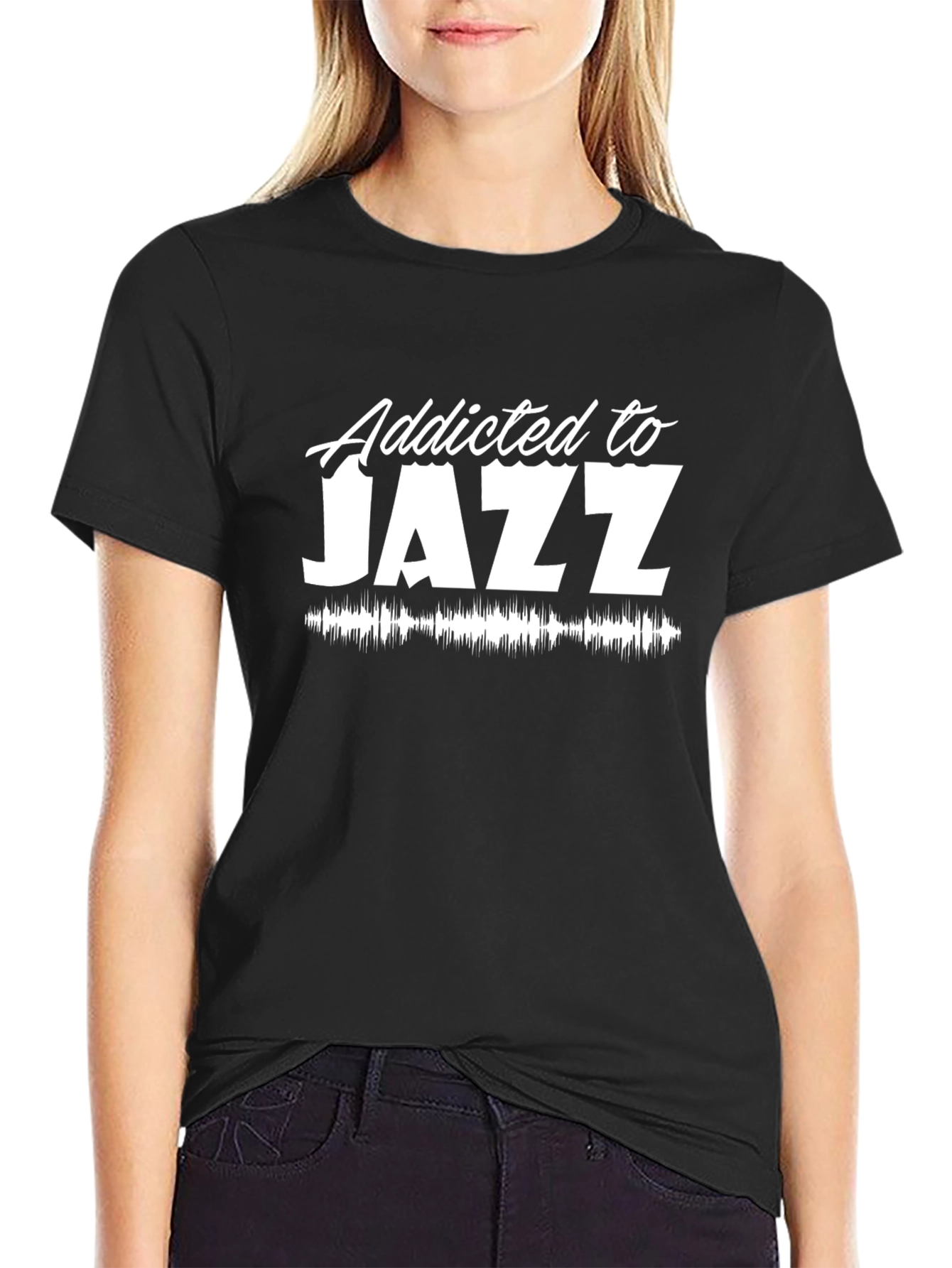Addicted to Jazz Black T-Shirt