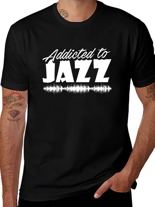 Addicted to Jazz Black T-Shirt