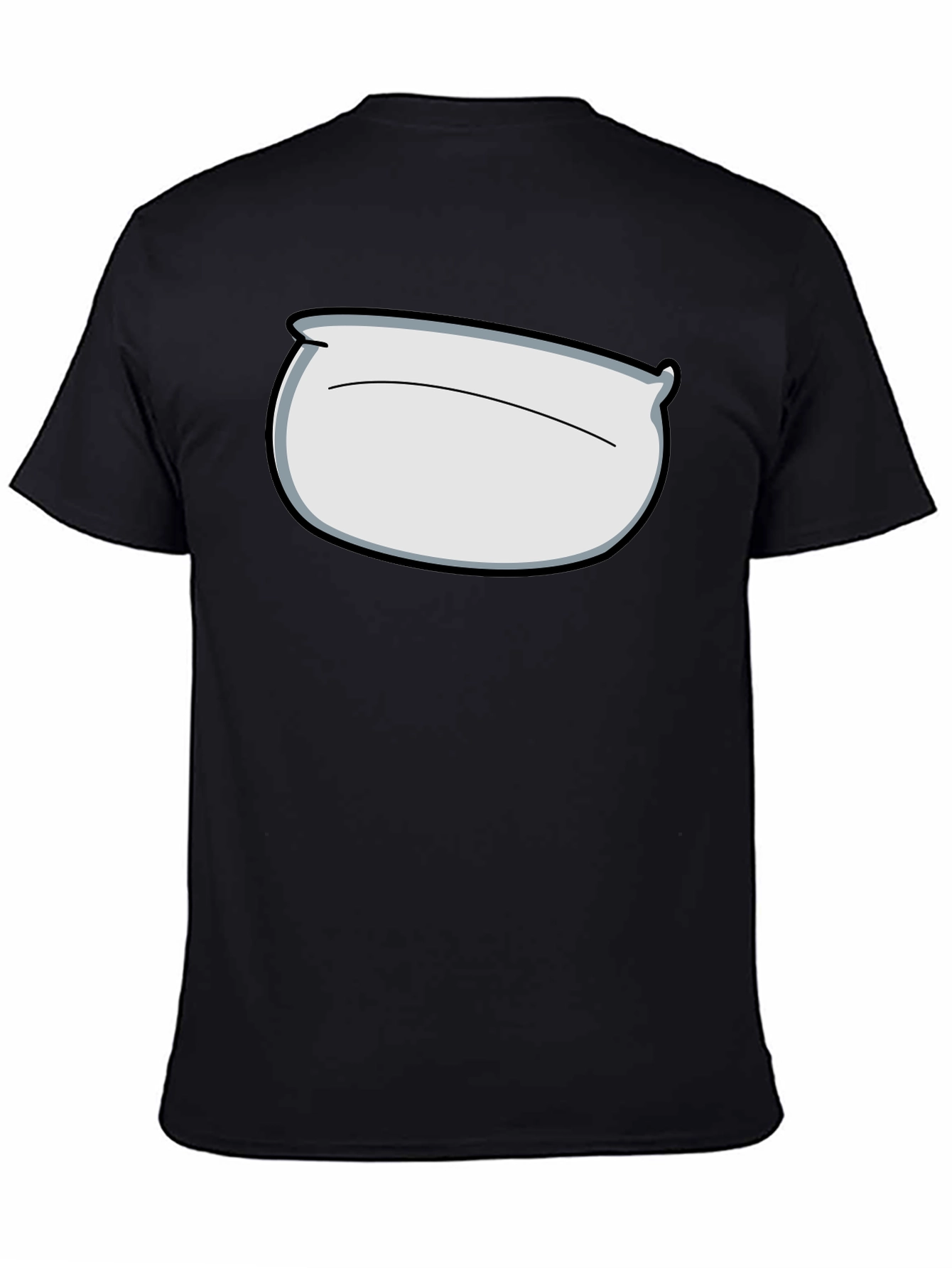 Pillow Head Graphic Tee - Black Cotton Comfort