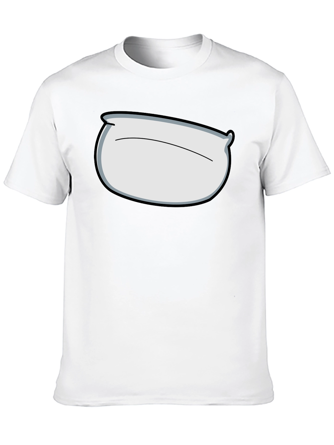 Pillow Head Graphic Tee - Black Cotton Comfort