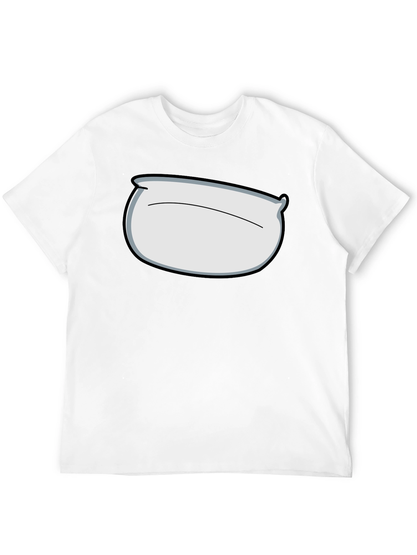 Pillow Head Graphic Tee - Black Cotton Comfort